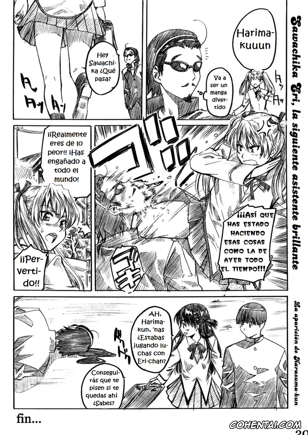 School Rumble xxx, Eri Sawachika xxx, Kenji Harima xxx, School Rumble Harima no Manga Michi (School Rumble), pagina 19