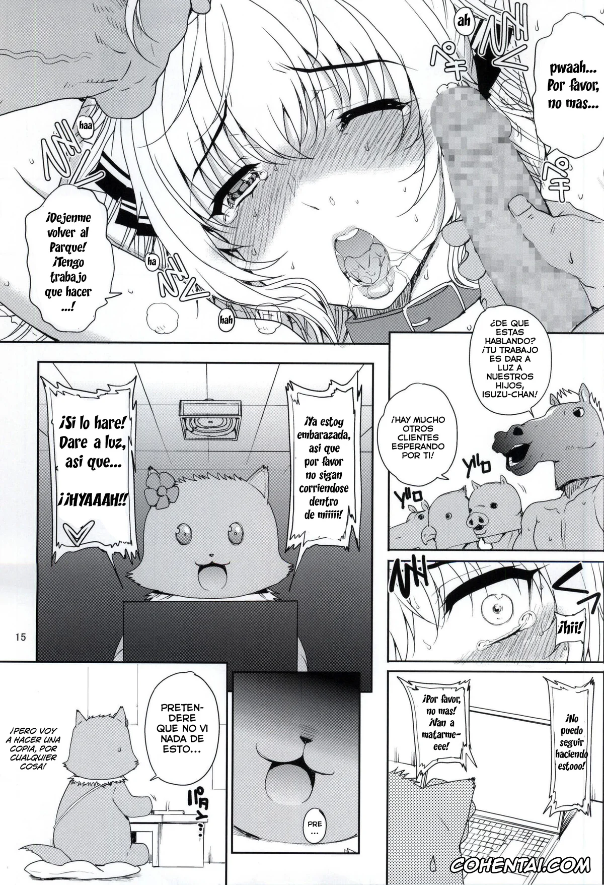 Amagi Brilliant Park porno, Isuzu Sento porno, Kayumidome 13 Houme (Amagi Brilliant Park), pagina 14