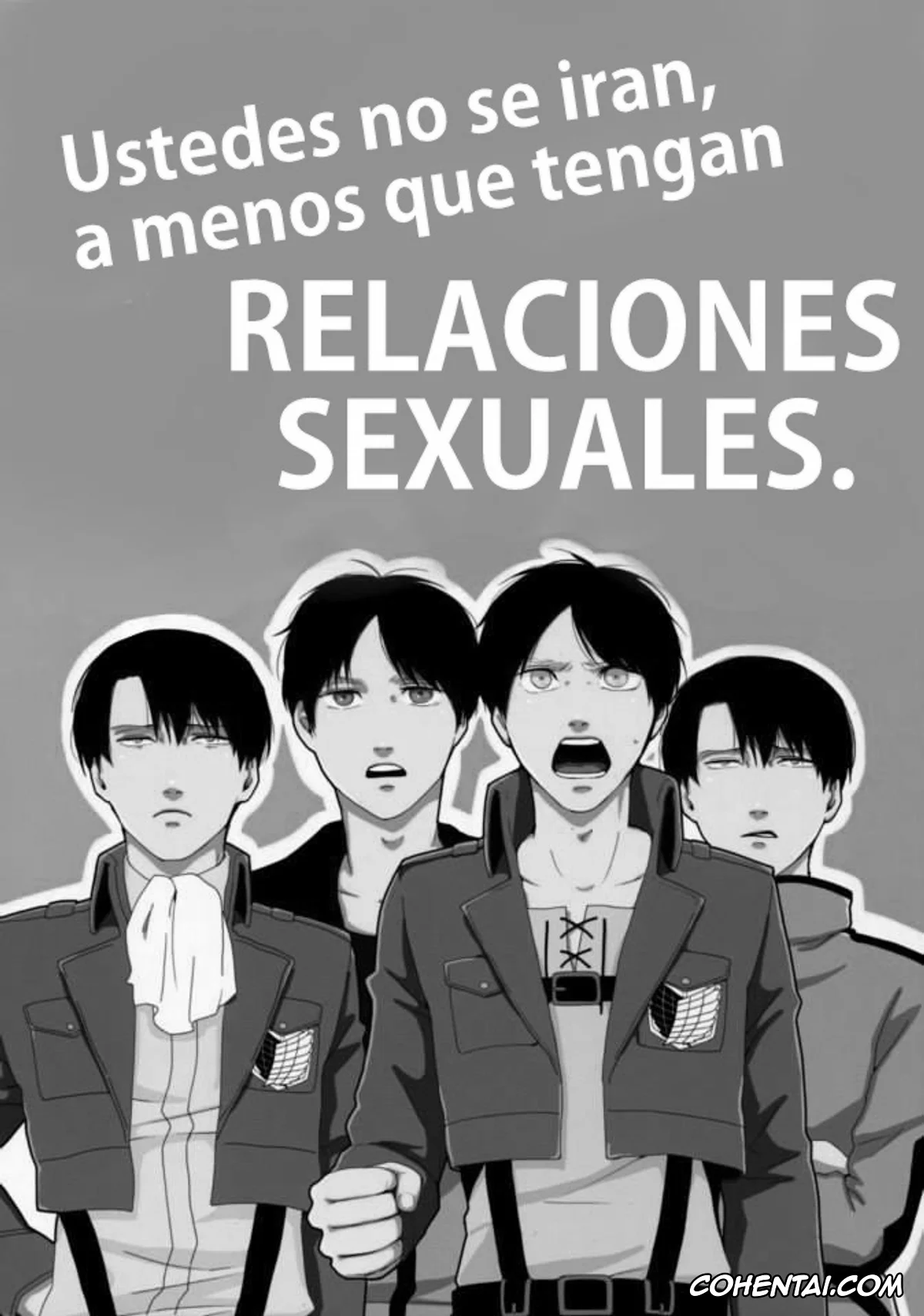 Shingeki No Kyojin | Attack On Titan porno, Eren Jaeger porno, Levi Ackerman porno, Sex Shinai to Deraremasen (Shingeki no Kyojin), pagina 2