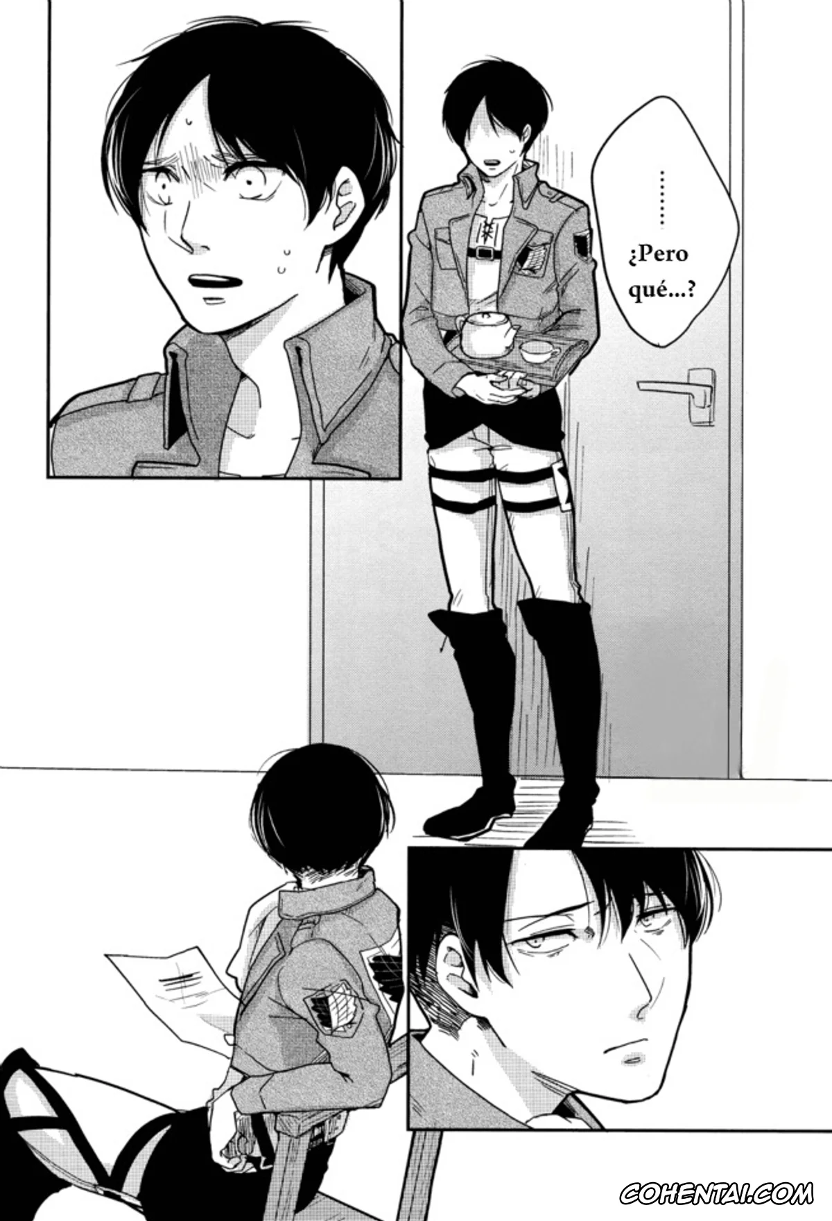 Shingeki No Kyojin | Attack On Titan xxx, Eren Jaeger xxx, Levi Ackerman xxx, Sex Shinai to Deraremasen (Shingeki no Kyojin), pagina 4
