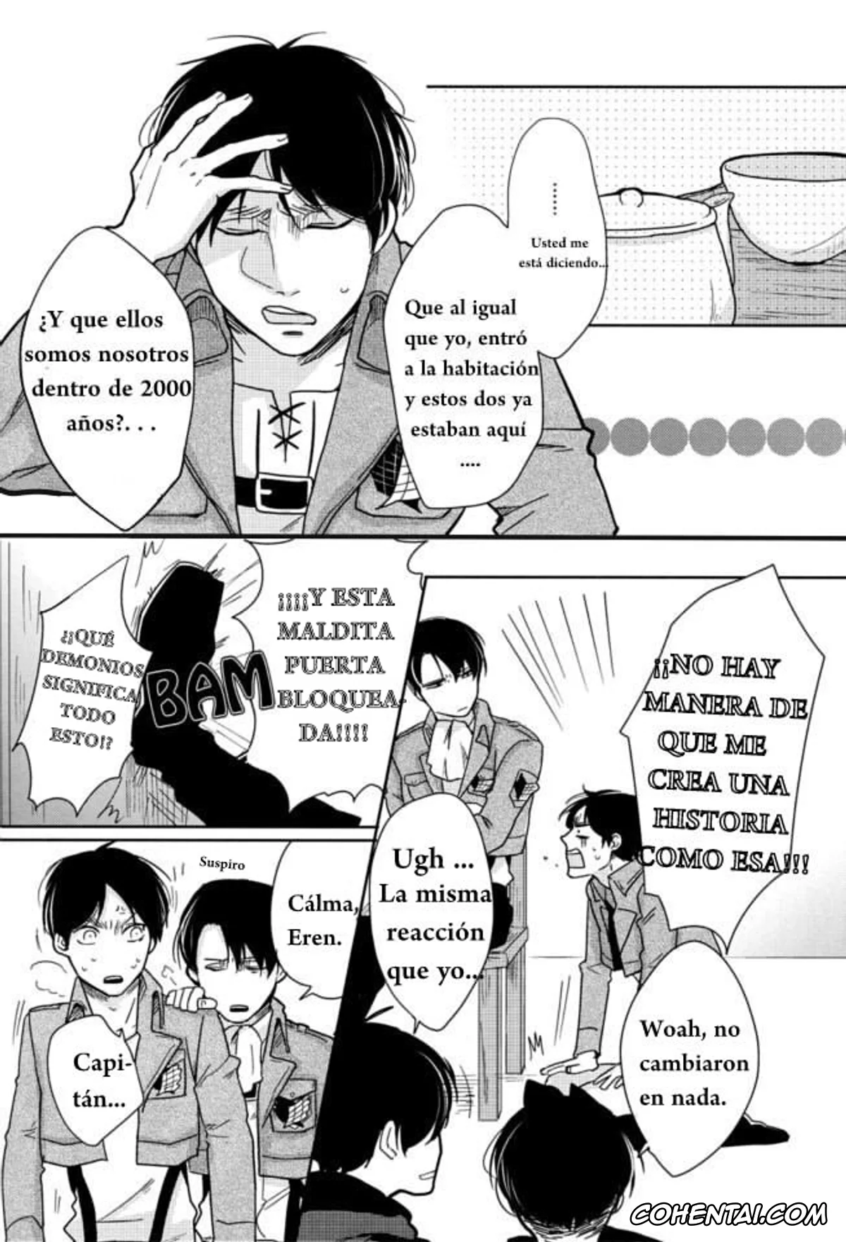 Shingeki No Kyojin | Attack On Titan hentai, Eren Jaeger hentai, Levi Ackerman hentai, Sex Shinai to Deraremasen (Shingeki no Kyojin), pagina 6