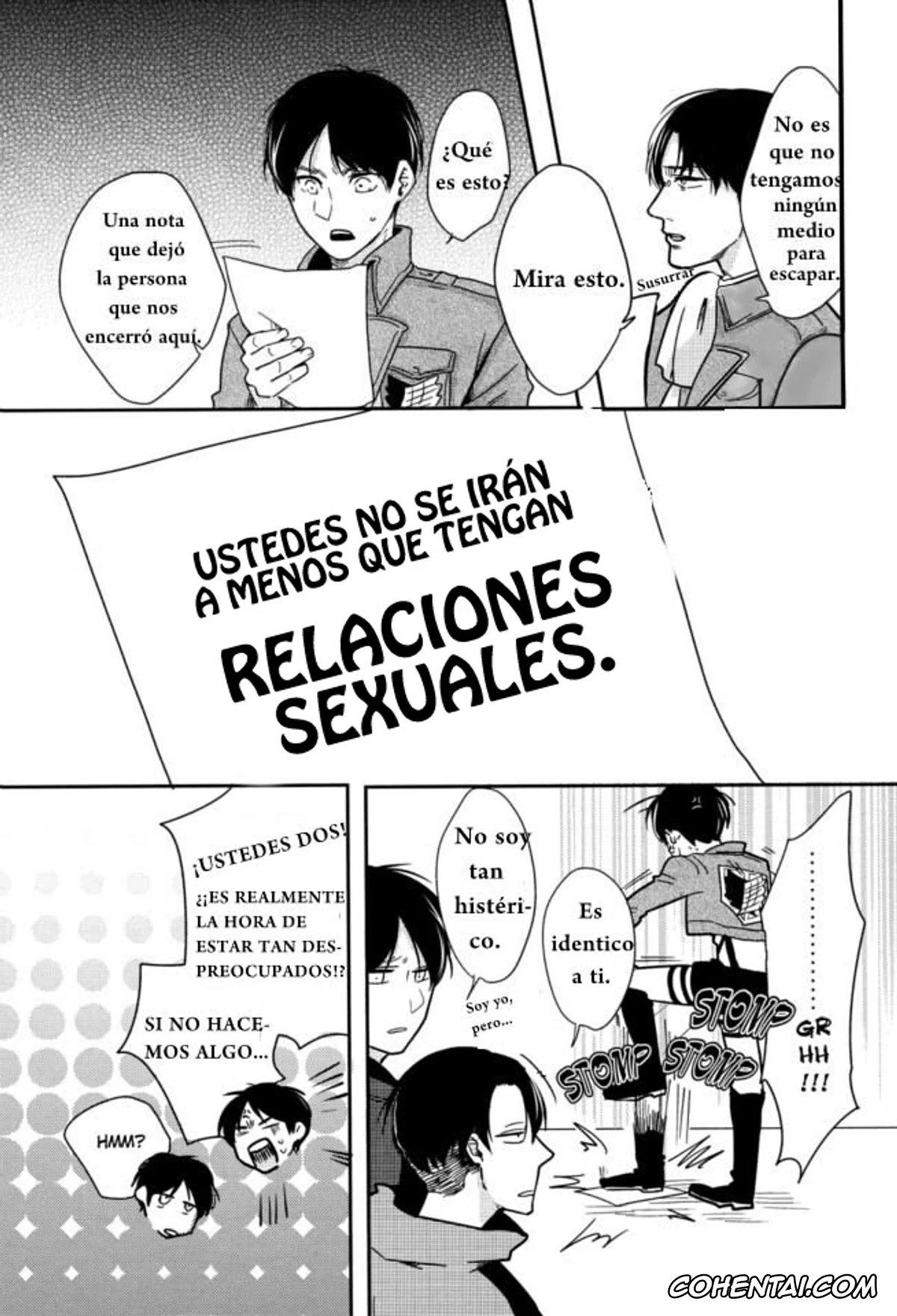 Shingeki No Kyojin | Attack On Titan xxx, Eren Jaeger xxx, Levi Ackerman xxx, Sex Shinai to Deraremasen (Shingeki no Kyojin), pagina 7