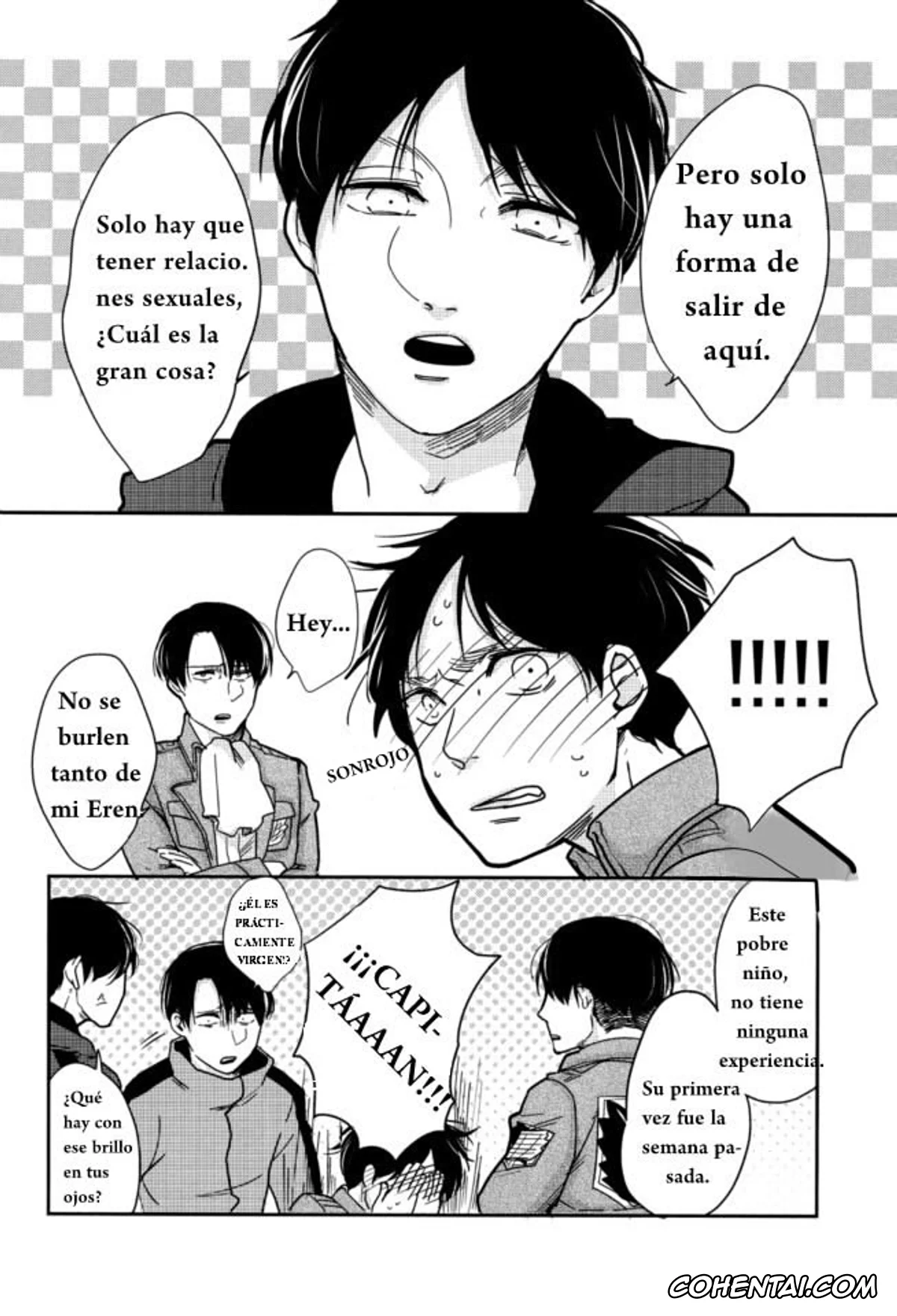 Shingeki No Kyojin | Attack On Titan porno, Eren Jaeger porno, Levi Ackerman porno, Sex Shinai to Deraremasen (Shingeki no Kyojin), pagina 8
