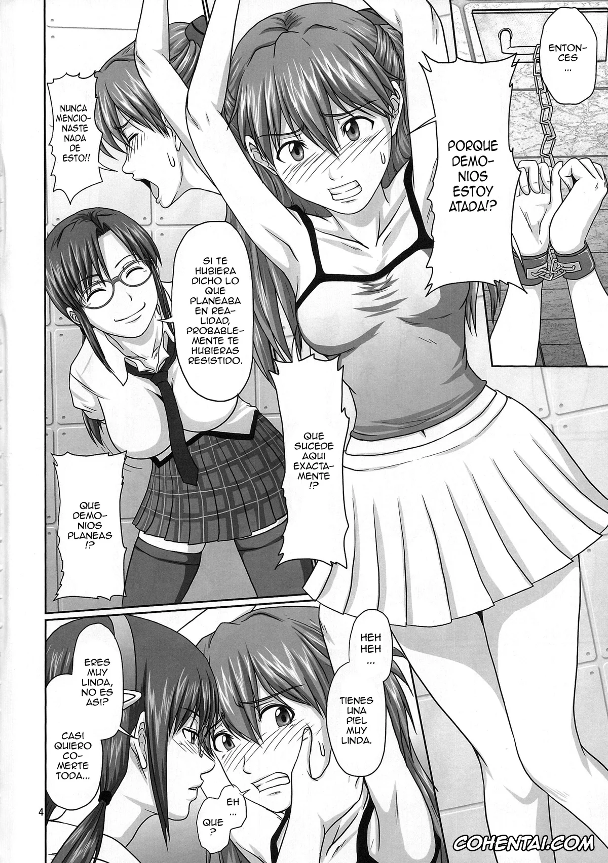 Neon Genesis Evangelion hentai, Asuka Langley Soryu hentai, Mari Illustrious Makinami hentai, Maya hentai, Rei Ayanami hentai, Mode Hanten!? Ura Code The Beast! (Neon Genesis Evangelion), pagina 3