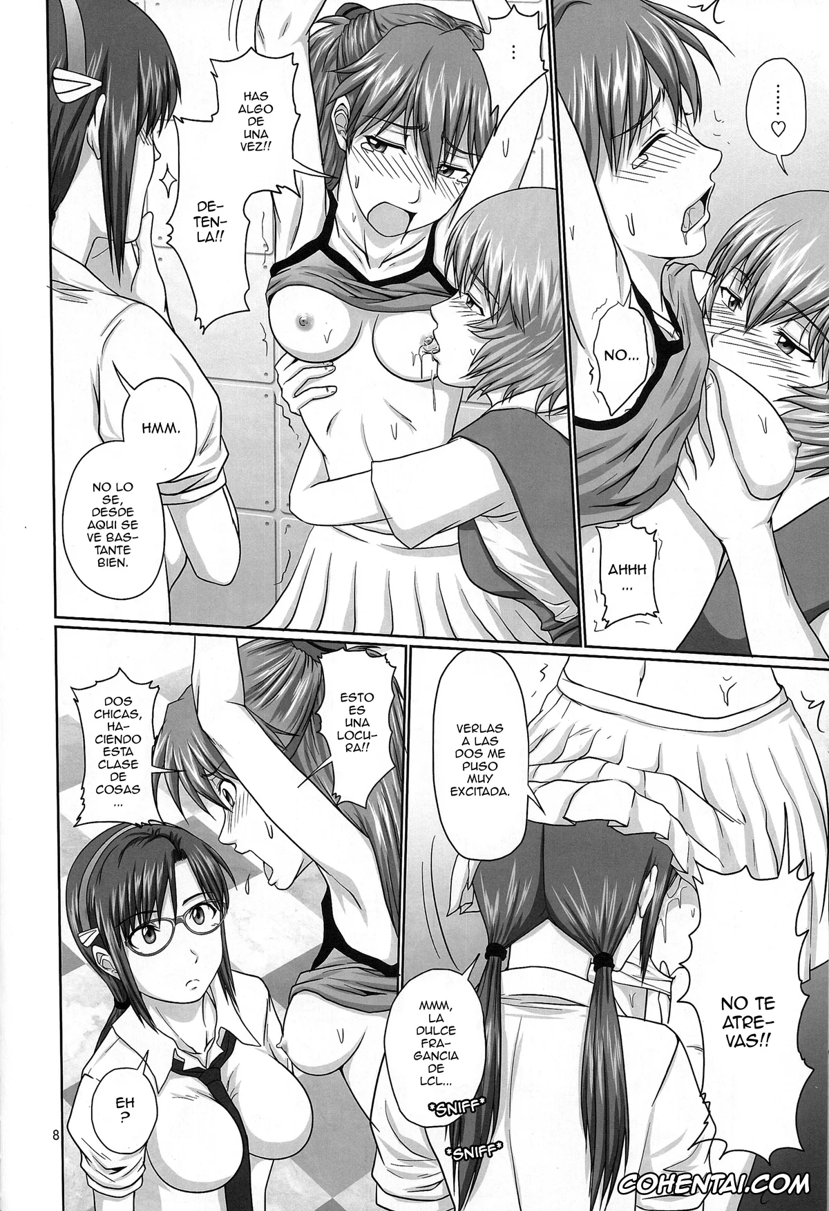 Neon Genesis Evangelion xxx, Asuka Langley Soryu xxx, Mari Illustrious Makinami xxx, Maya xxx, Rei Ayanami xxx, Mode Hanten!? Ura Code The Beast! (Neon Genesis Evangelion), pagina 7