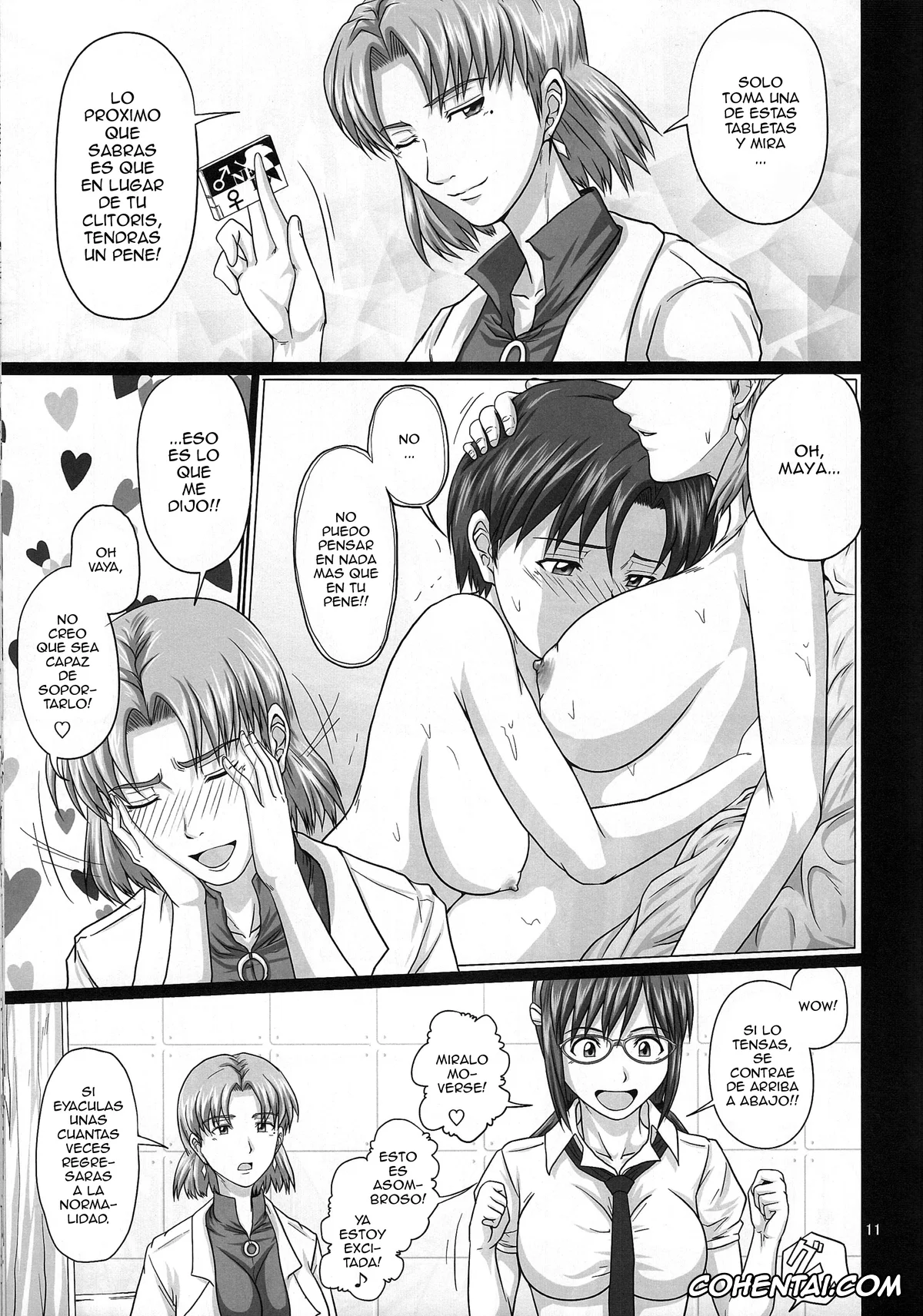 Neon Genesis Evangelion xxx, Asuka Langley Soryu xxx, Mari Illustrious Makinami xxx, Maya xxx, Rei Ayanami xxx, Mode Hanten!? Ura Code The Beast! (Neon Genesis Evangelion), pagina 10