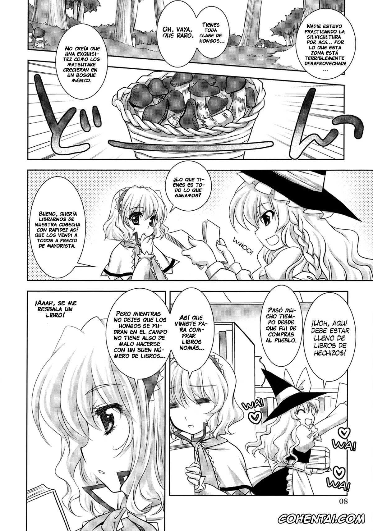Touhou Project porno, Alice Margatroid porno, Marisa Kirisame porno, Luminous Mushrooms (Touhou Project), pagina 8