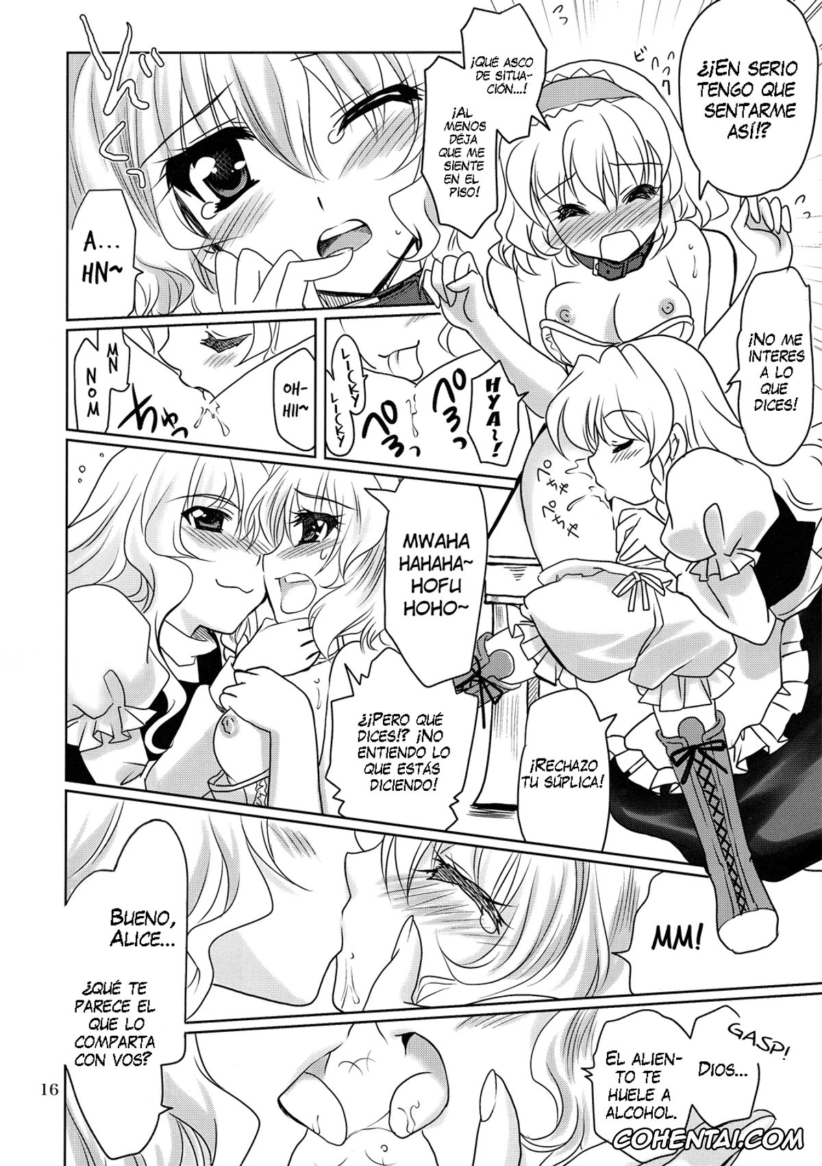 Touhou Project xxx, Alice Margatroid xxx, Marisa Kirisame xxx, Luminous Mushrooms (Touhou Project), pagina 16