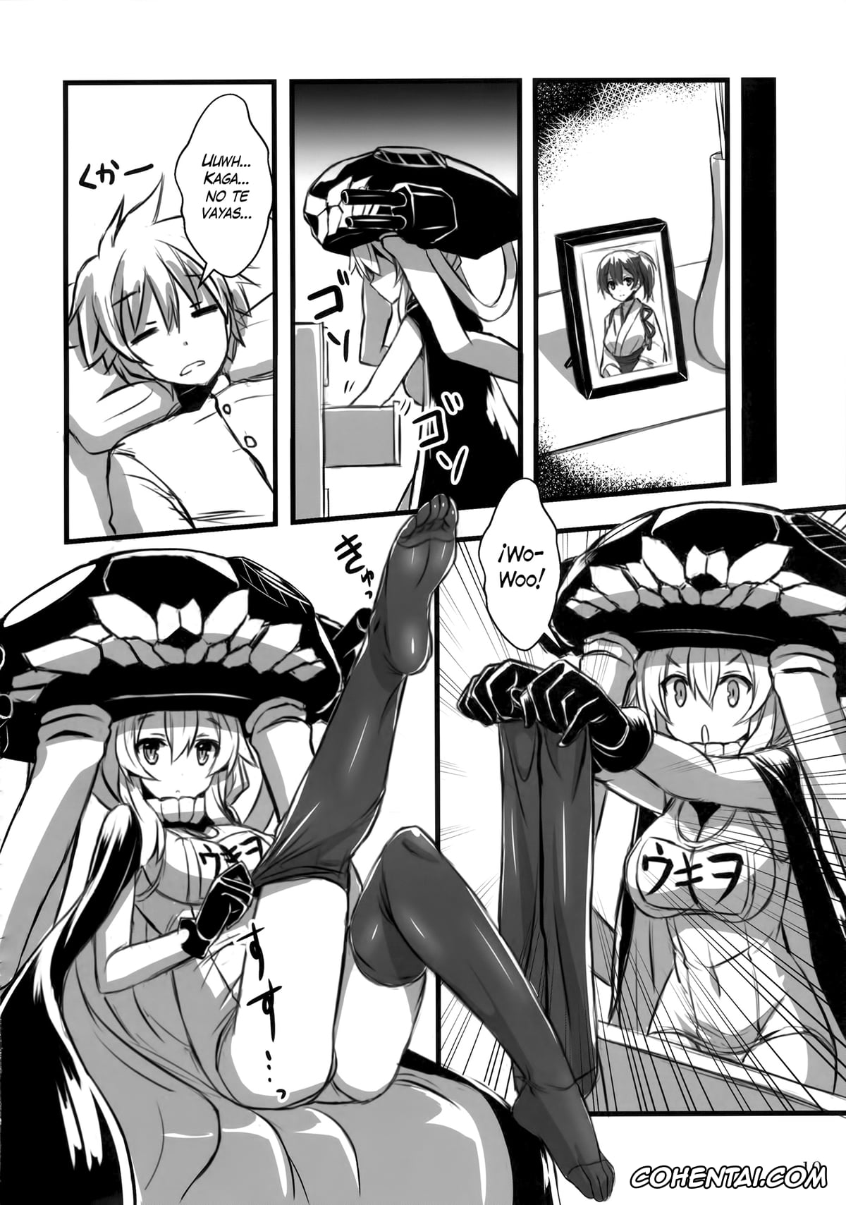 Kantai Collection -KanColle- hentai, Kaga hentai, Teitoku hentai, Wo-Class hentai, Wo-Kyuu-chan Kakko Kari (Kantai Collection -KanColle-), pagina 9