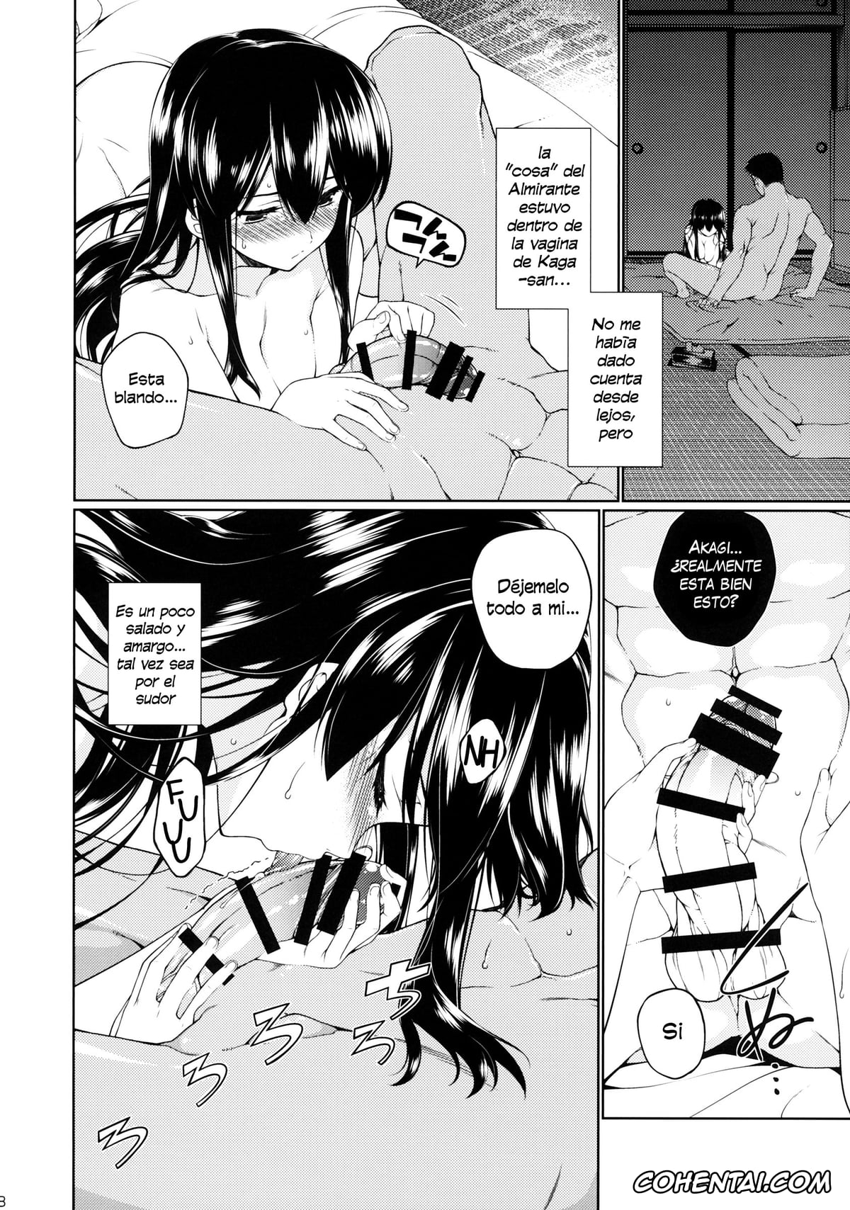 Kantai Collection -KanColle- hentai, Akagi hentai, Teitoku hentai, Hirugao no Hana (Kantai Collection -KanColle-), pagina 9