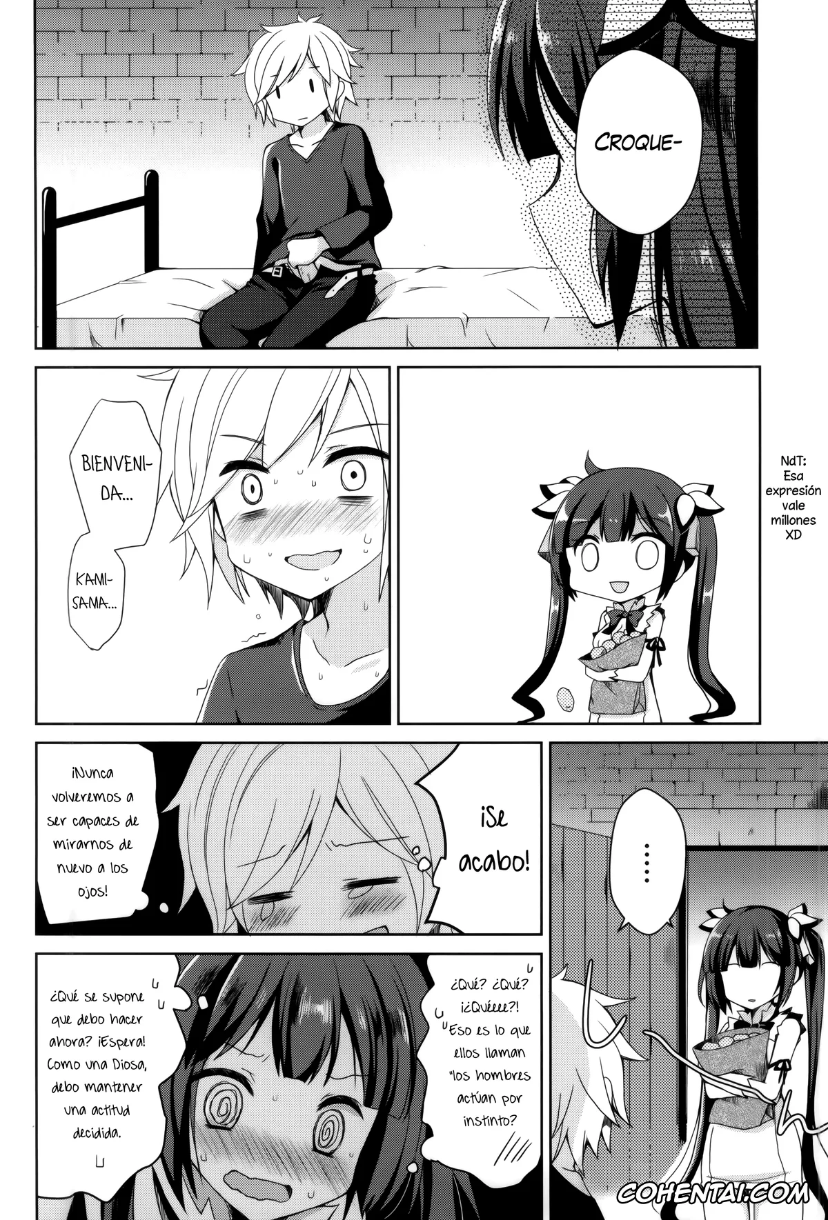 Dungeon ni Deai o Motomeru no wa Machigatteiru Darou ka hentai, Bell Cranel hentai, Hestia hentai, Boku no Kami-sama ga Kawaisugiru (Dungeon ni Deai o Motomeru no wa Machigatteiru Darou ka), pagina 3