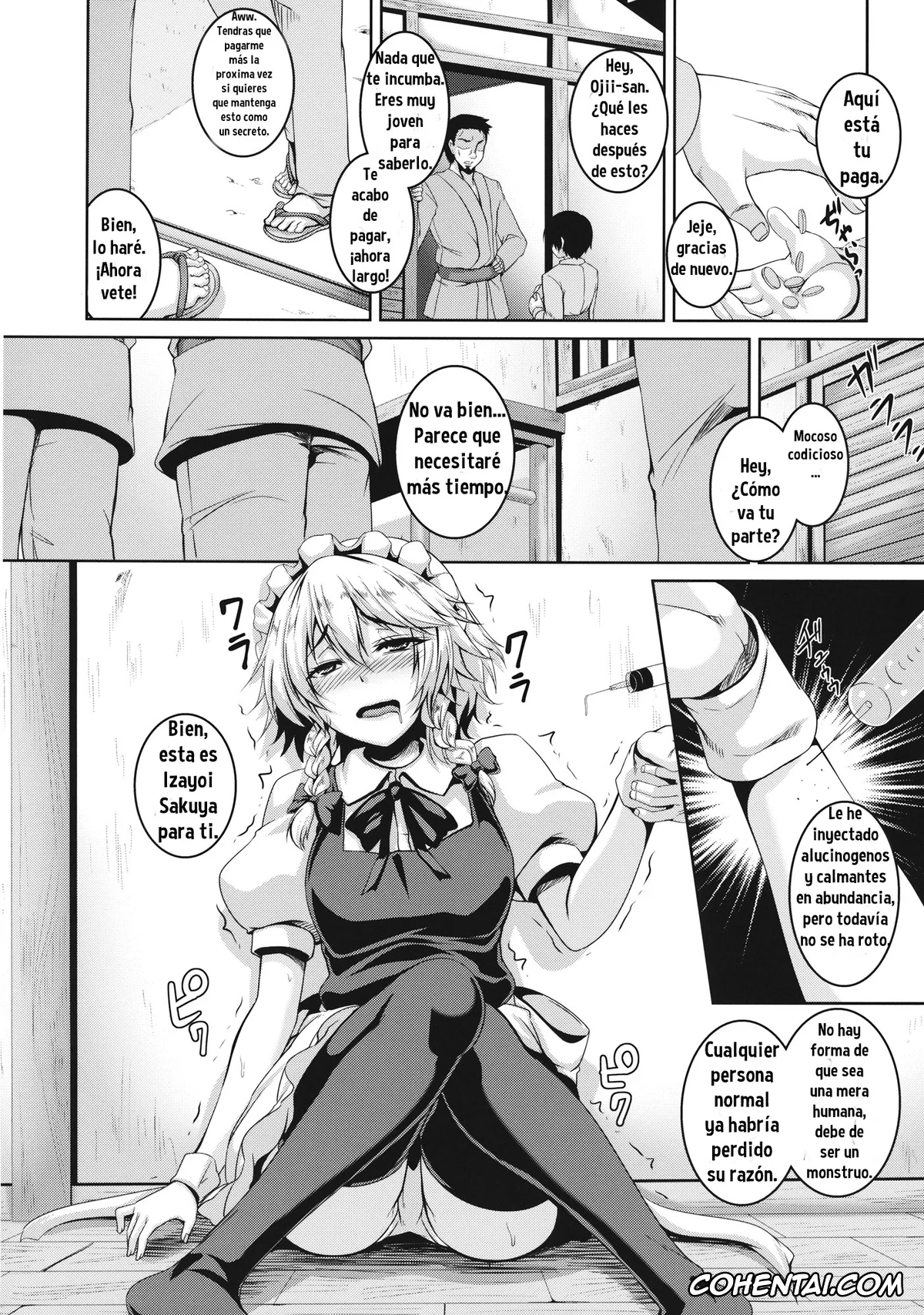 Touhou Project hentai, Sakuya Izayoi hentai, Izayoi Sakuya Kusuri zuke Nikubenki Choukyou (Touhou Project), pagina 3