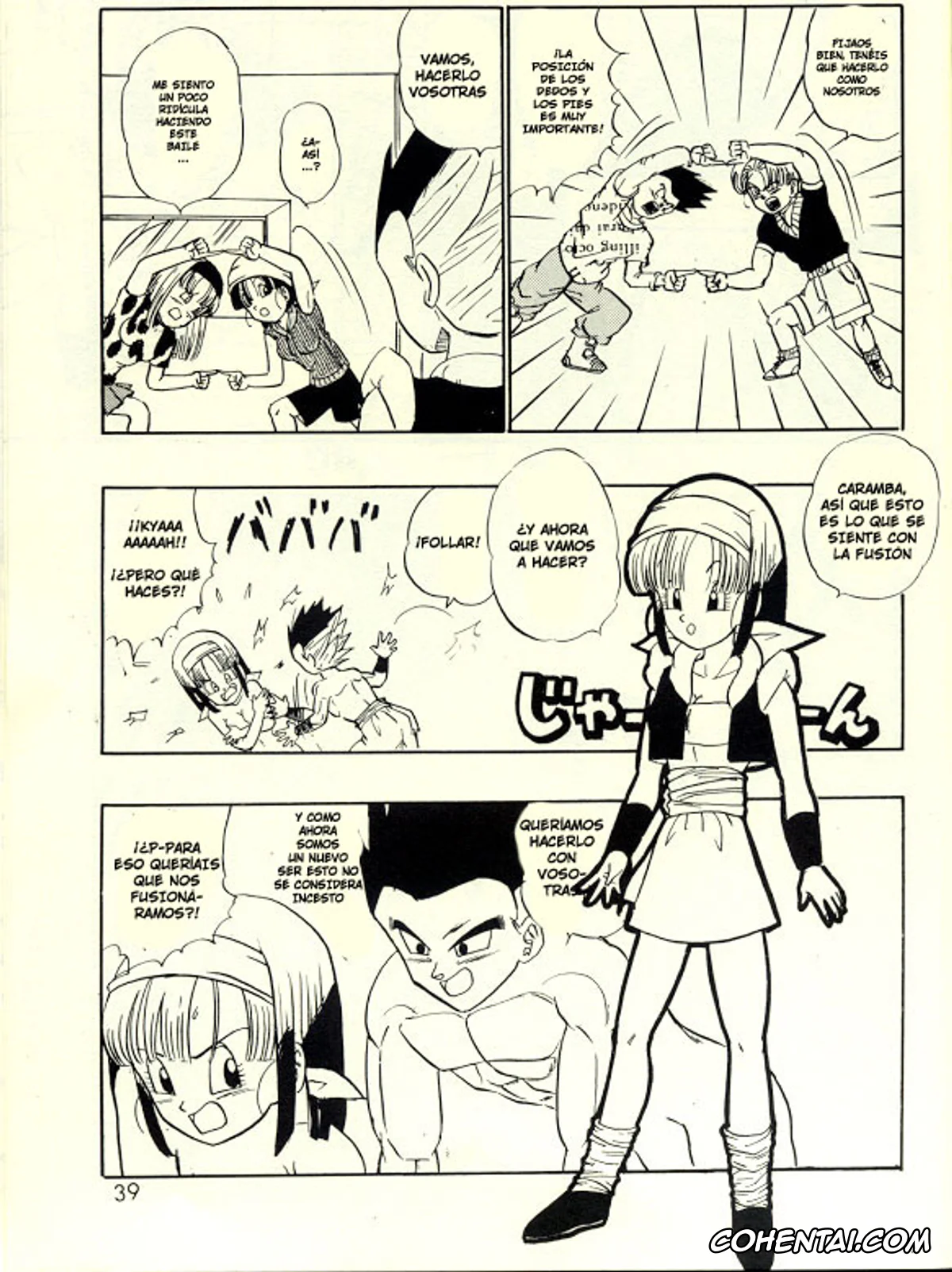 Dragon Ball Gt hentai, Bra hentai, Gotenks hentai, Pan hentai, Konshinsōkan Fusion (Dragon Ball GT), pagina 3