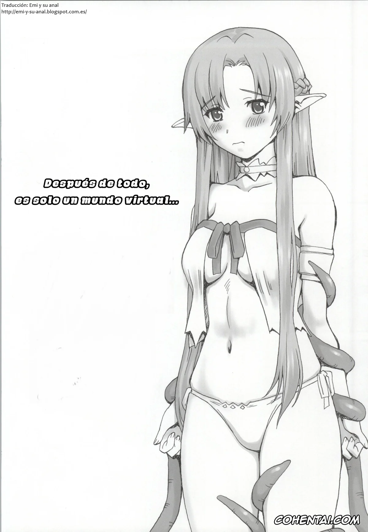 Sword Art Online hentai, Asuna Yuuki hentai, Datte Kasou Sekai Dashi (Sword Art Online), pagina 3