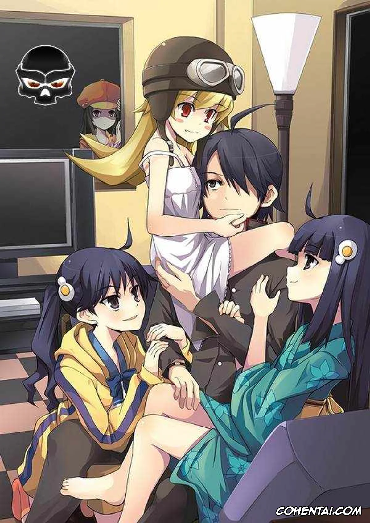 Bakemonogatari hentai, Karen Araragi hentai, Koyomi Araragi hentai, Tsukihi Araragi hentai, Boku to Karen to Tsukihi ga Shuraba sugiru | Tsukihi, Karen, and I Fight Too Much (Nisemonogatari), pagina 27