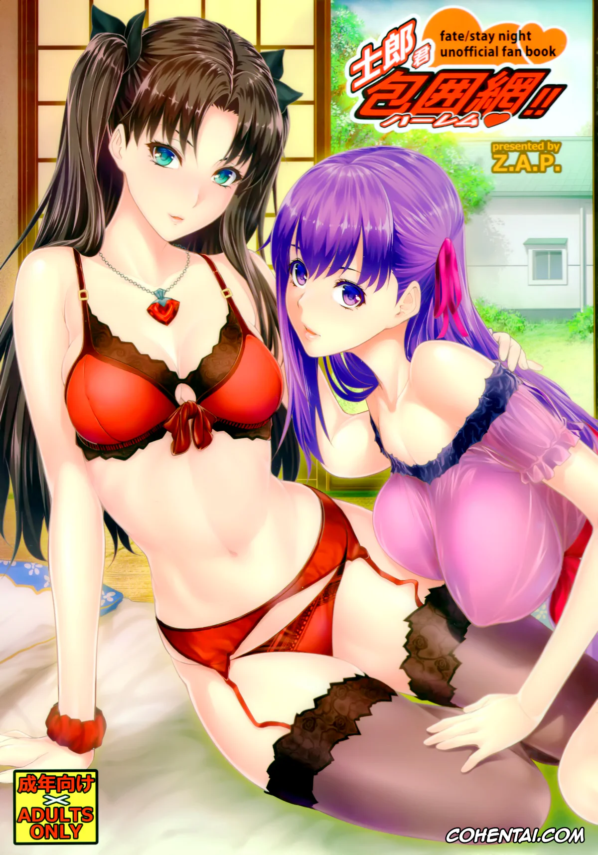 Fate/stay night xxx, Rin Tosaka xxx, Sakura Matou xxx, Shirou Emiya xxx, Shirou-kun Harem!! (Fate/stay night), pagina 1