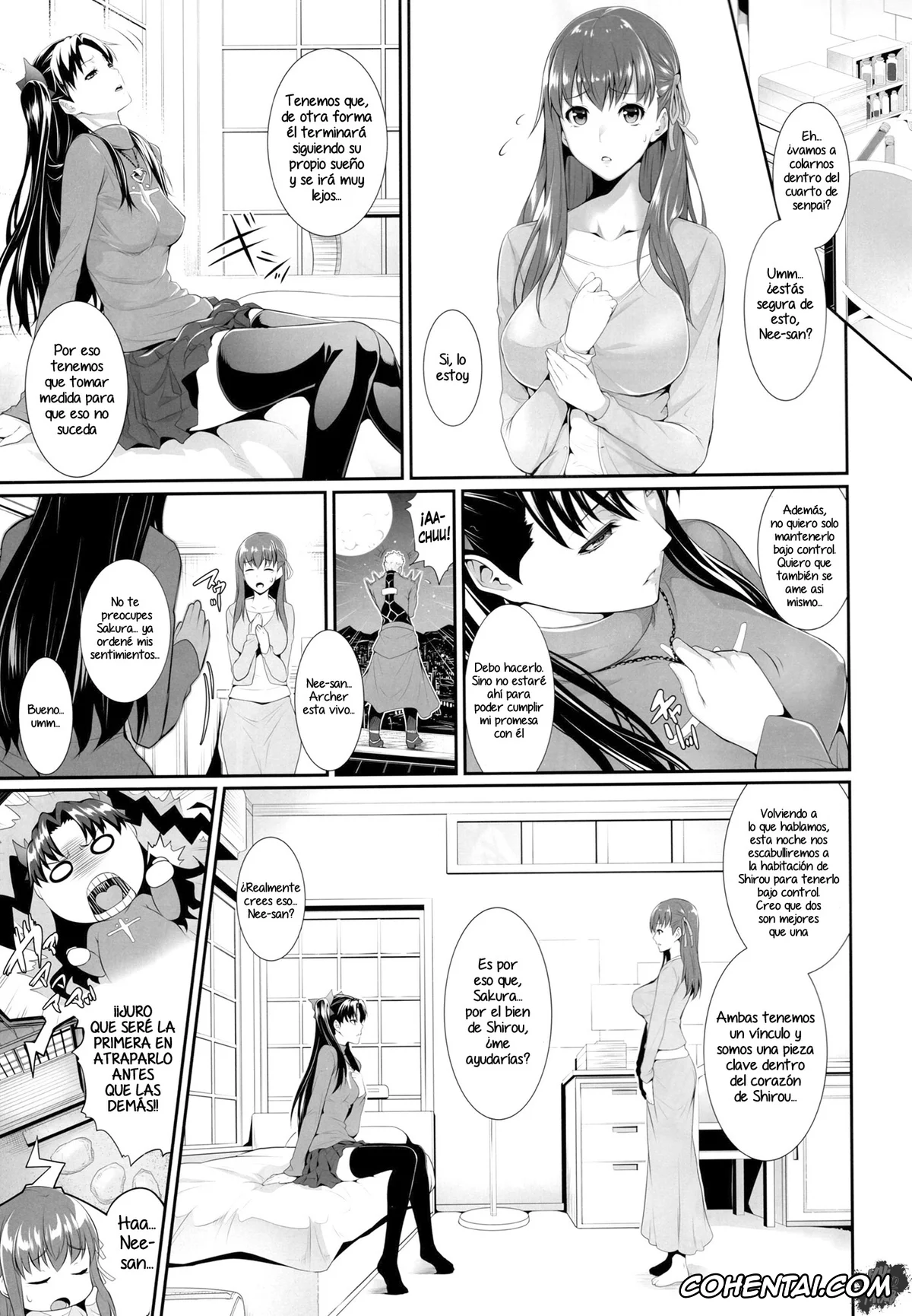 Fate/stay night xxx, Rin Tosaka xxx, Sakura Matou xxx, Shirou Emiya xxx, Shirou-kun Harem!! (Fate/stay night), pagina 7