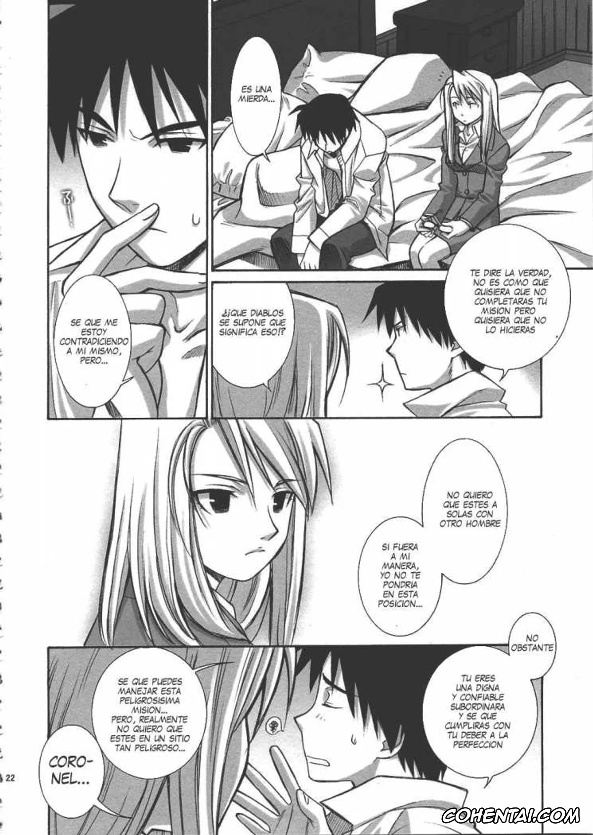 Fullmetal Alchemist | Hagane No Renkinjutsushi xxx, Riza Hawkeye xxx, Roy Mustang xxx, BITTER SWEET (Fullmetal Alchemist), pagina 22