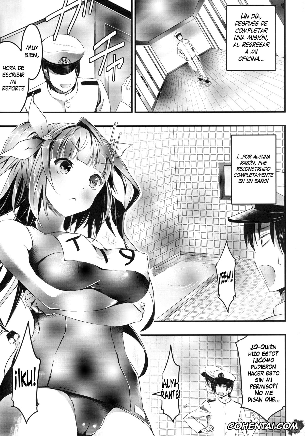 Kantai Collection -KanColle- hentai, I-19 hentai, Oshioki! Iku no Nurunuru Soap Time (Kantai Collection), pagina 3