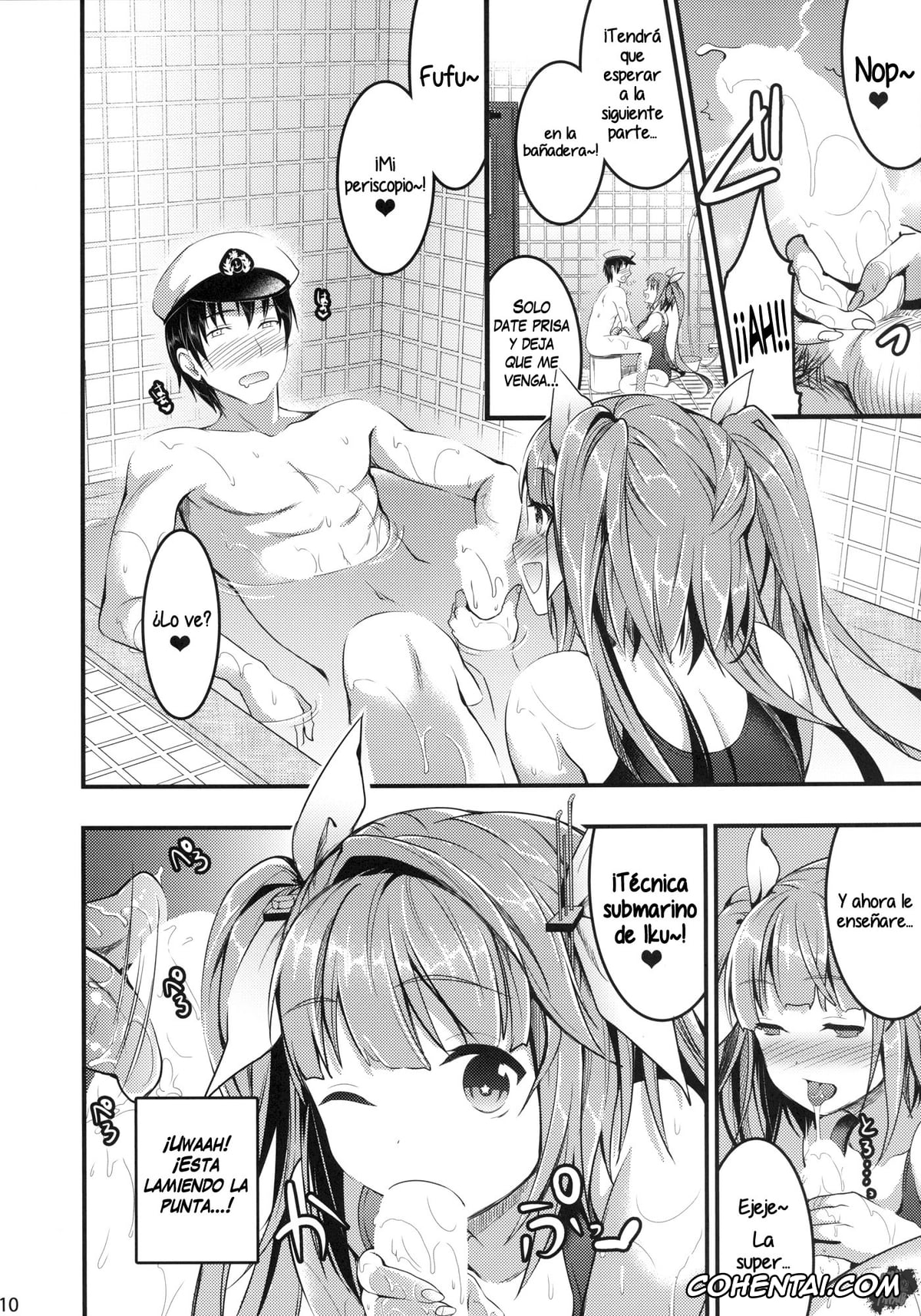 Kantai Collection -KanColle- porno, I-19 porno, Oshioki! Iku no Nurunuru Soap Time (Kantai Collection), pagina 8