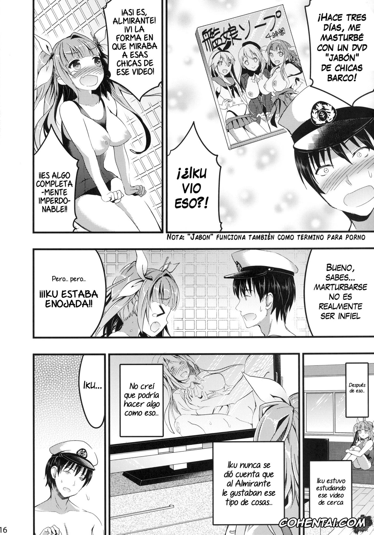 Kantai Collection -KanColle- porno, I-19 porno, Oshioki! Iku no Nurunuru Soap Time (Kantai Collection), pagina 14