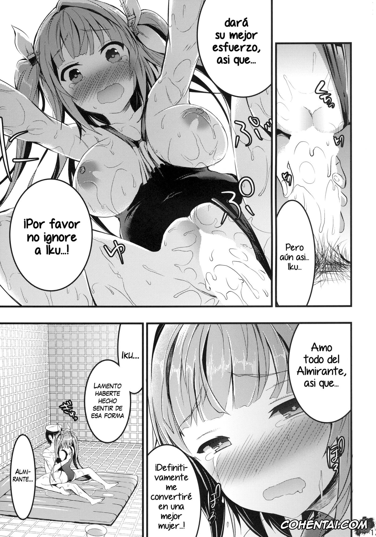 Kantai Collection -KanColle- hentai, I-19 hentai, Oshioki! Iku no Nurunuru Soap Time (Kantai Collection), pagina 15
