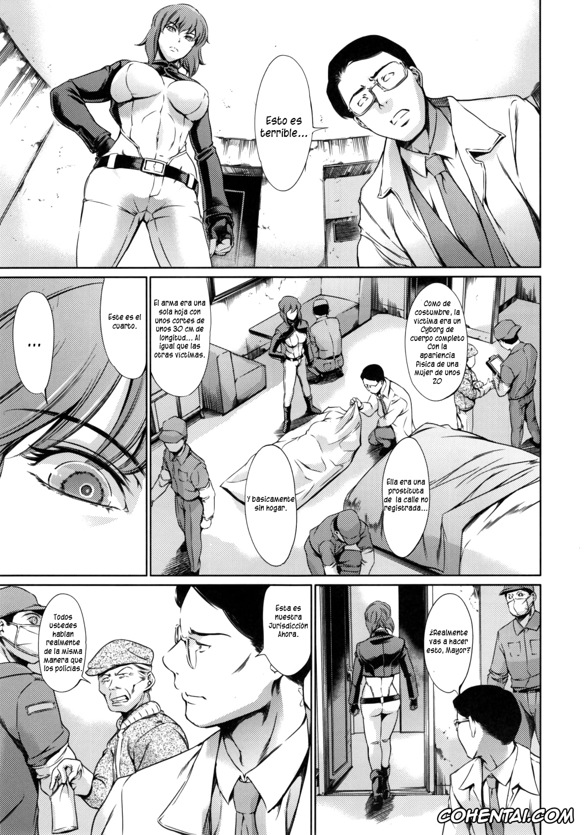 Ghost In The Shell hentai, Motoko Kusanagi hentai, DERENUKI 2 (Ghost In The Shell), pagina 3