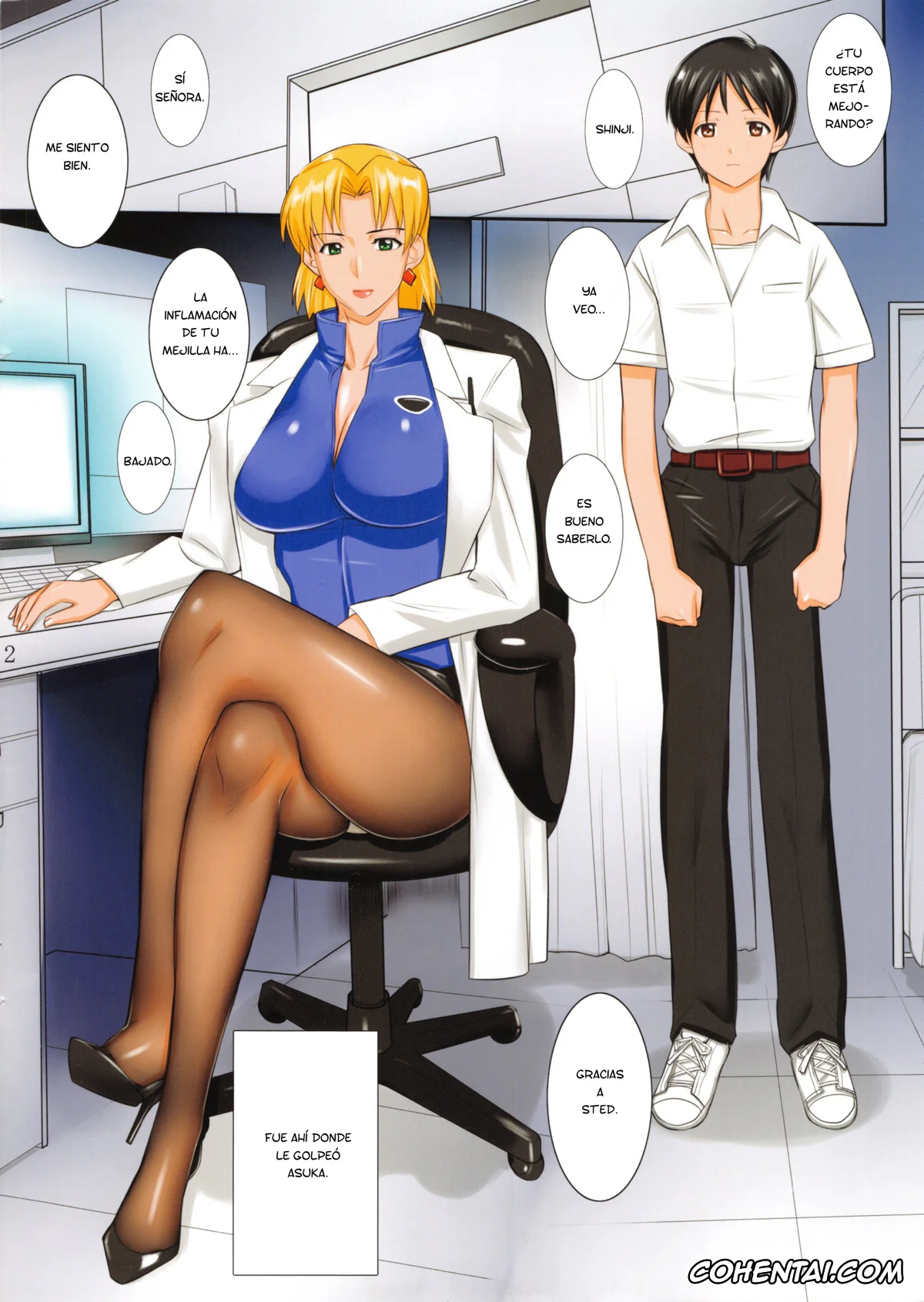 Neon Genesis Evangelion porno, Ritsuko Akagi porno, Shinji Ikari porno, Hakase no Aishita PanSto (Neon Genesis Evangelion), pagina 2