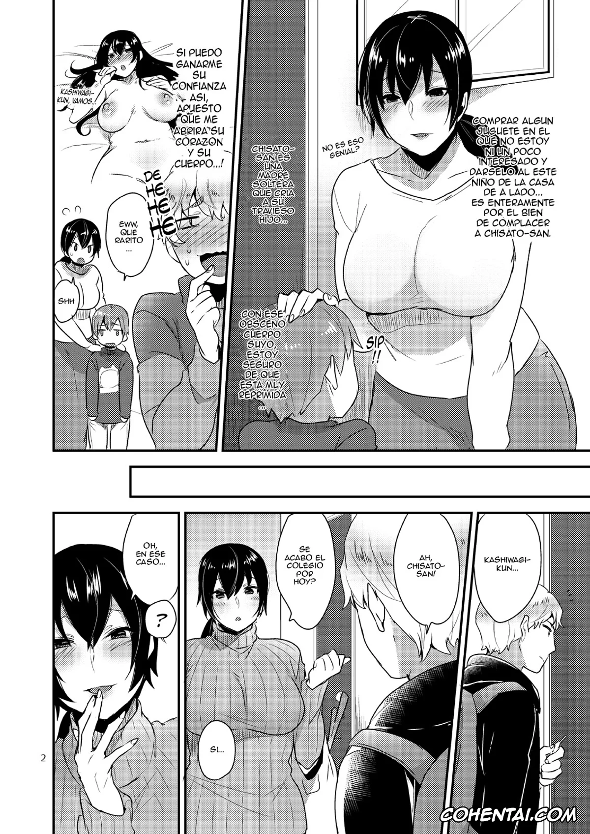 Original hentai, Tonari no Okaa-san, pagina 3