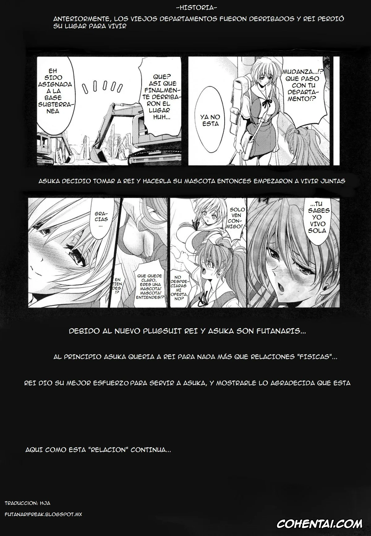 Neon Genesis Evangelion hentai, Asuka Langley Soryu hentai, Rei Ayanami hentai, Woyasuminasai (Neon Genesis Evangelion), pagina 3