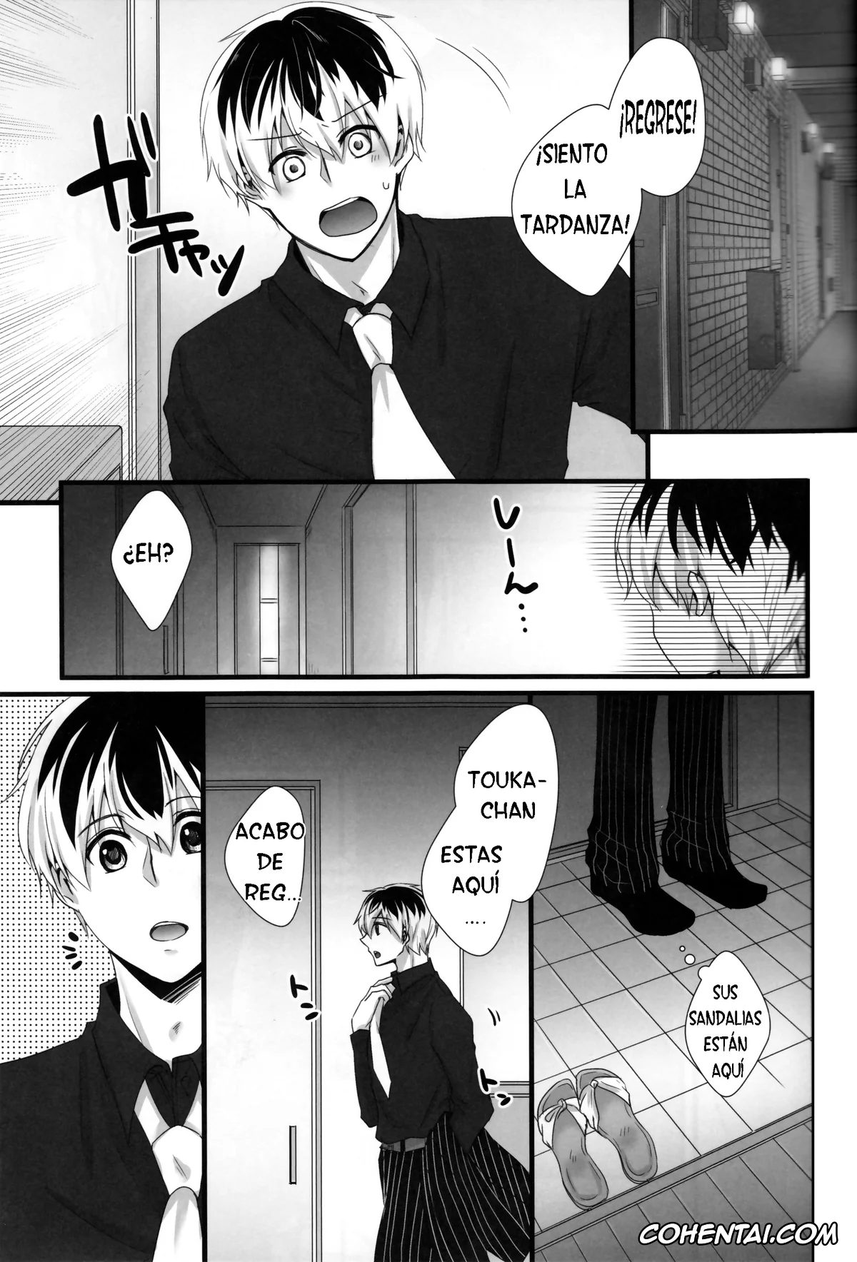 Tokyo Ghoul hentai, Ken Kaneki | Haise Sasaki hentai, Touka Kirishima hentai, Touka-chan ga Mezamenai!! (Tokyo Ghoul), pagina 3