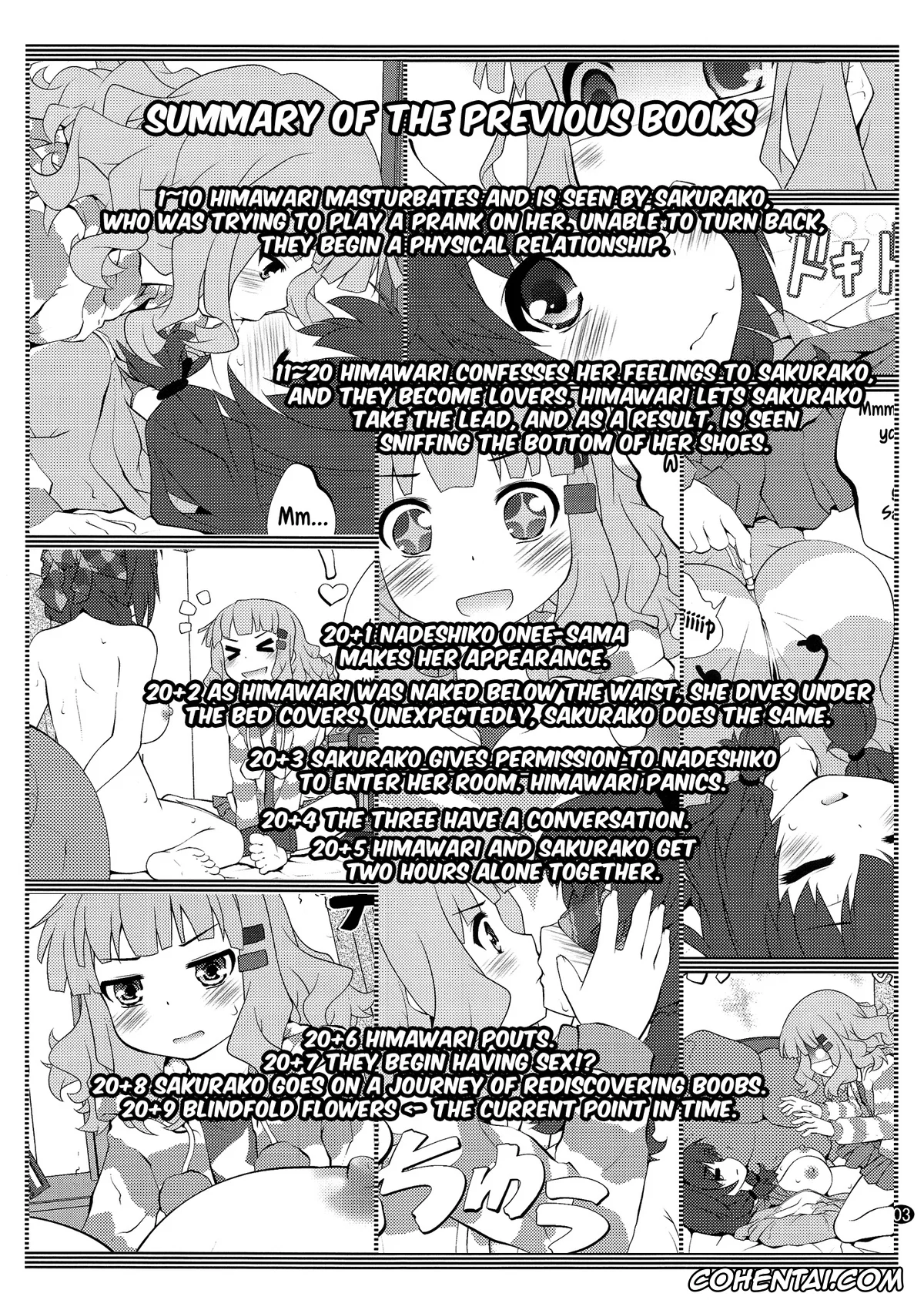 YuruYuri hentai, Himawari Furutani hentai, Sakurako Ohmuro hentai, Himegoto Flowers 8 (YuruYuri), pagina 3