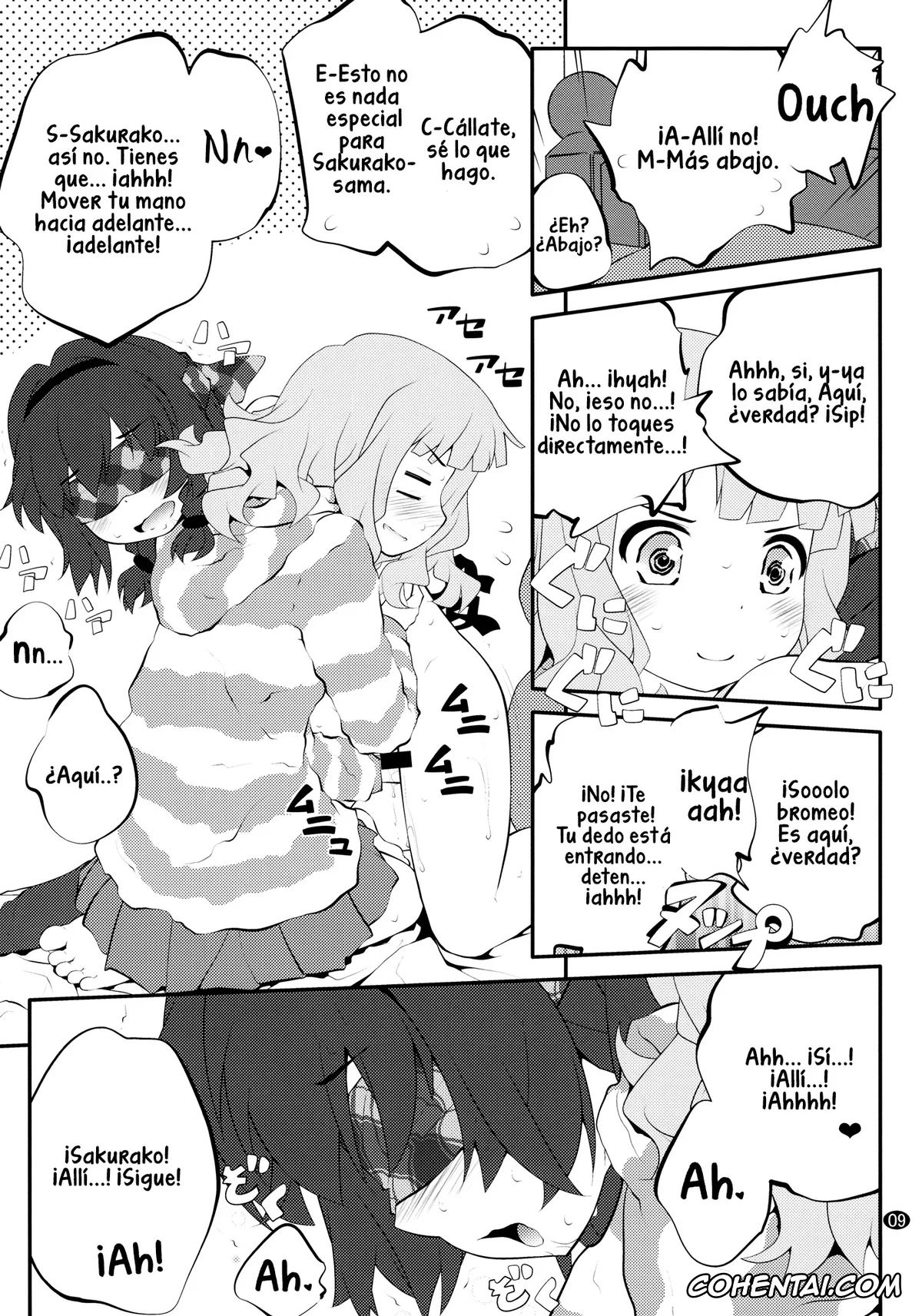 YuruYuri hentai, Himawari Furutani hentai, Sakurako Ohmuro hentai, Himegoto Flowers 8 (YuruYuri), pagina 9