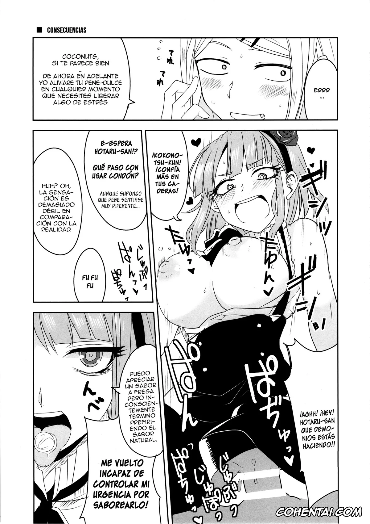 Dagashi Kashi porno, Hotaru Shidare porno, Kokonotsu Shikada porno, Saya Endou porno, Dagashi Chichi 3 (Dagashi Kashi), pagina 14