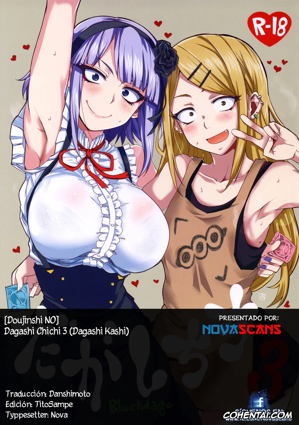 Dagashi Kashi xxx, Hotaru Shidare xxx, Kokonotsu Shikada xxx, Saya Endou xxx, Dagashi Chichi 3 (Dagashi Kashi), pagina 19