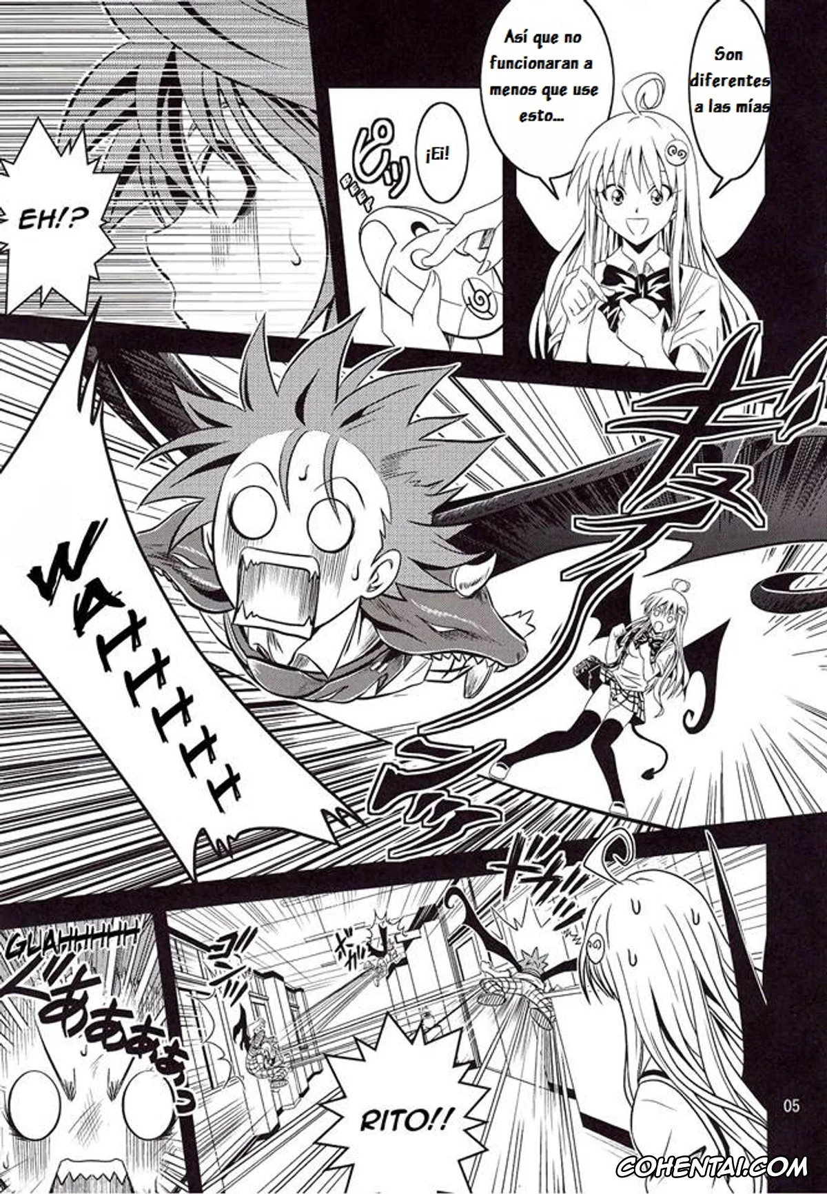 To Love-Ru hentai, Haruna Sairenji hentai, Rito Yuuki hentai, Yui Kotegawa hentai, Anoko-tachi ga Taihen na Koto ni Nattemasu (To Love-Ru), pagina 6