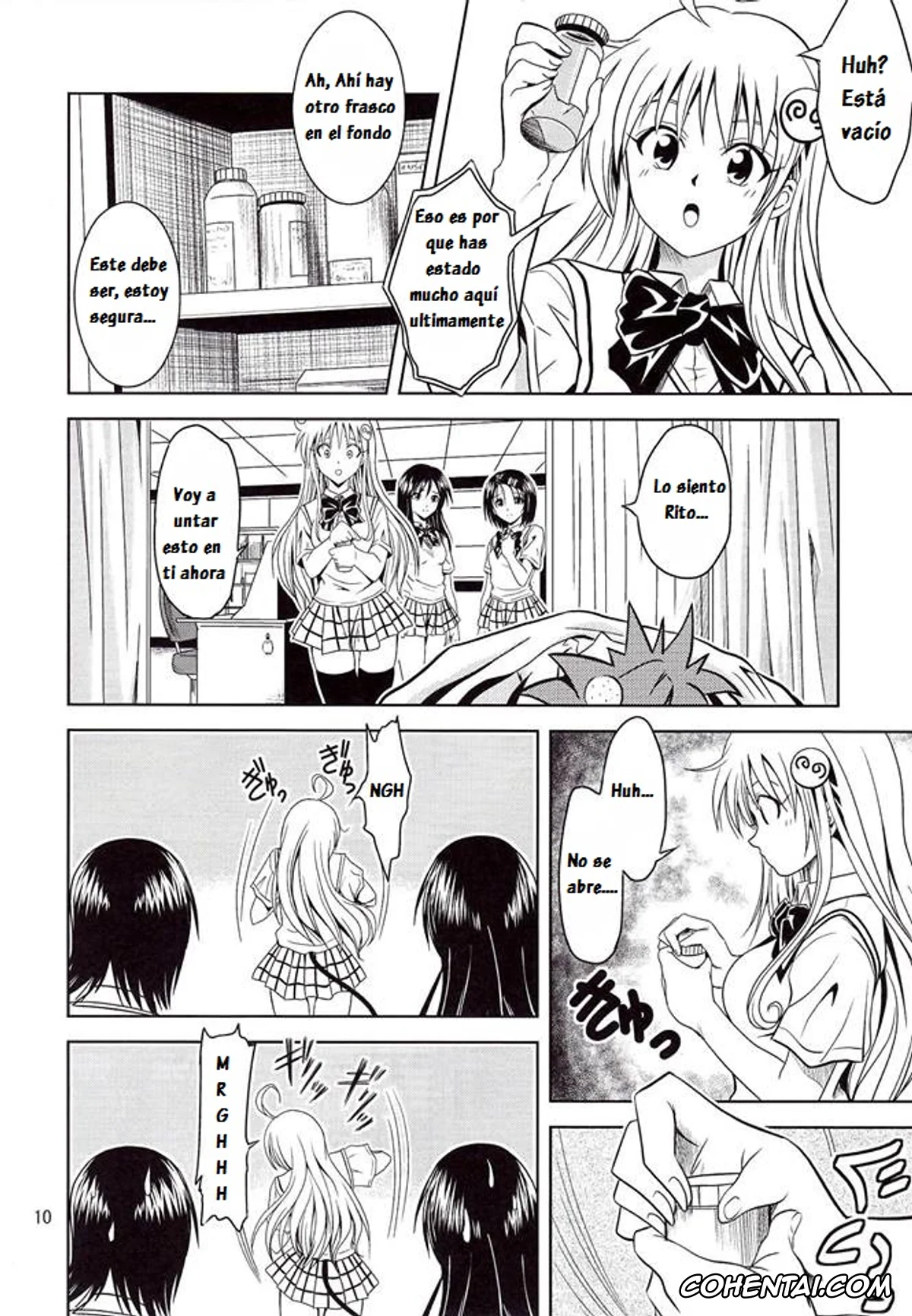 To Love-Ru porno, Haruna Sairenji porno, Rito Yuuki porno, Yui Kotegawa porno, Anoko-tachi ga Taihen na Koto ni Nattemasu (To Love-Ru), pagina 11