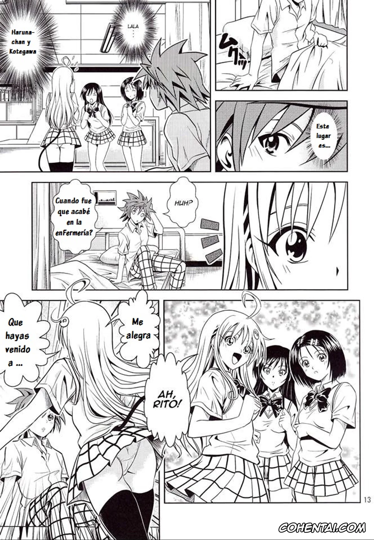 To Love-Ru porno, Haruna Sairenji porno, Rito Yuuki porno, Yui Kotegawa porno, Anoko-tachi ga Taihen na Koto ni Nattemasu (To Love-Ru), pagina 14