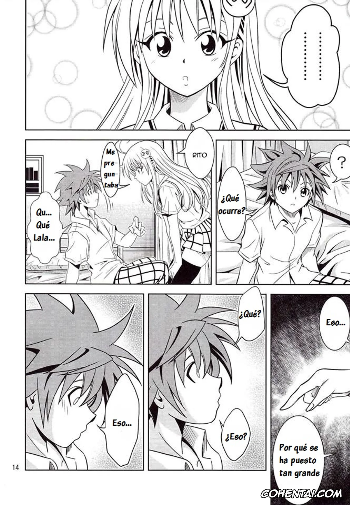 To Love-Ru hentai, Haruna Sairenji hentai, Rito Yuuki hentai, Yui Kotegawa hentai, Anoko-tachi ga Taihen na Koto ni Nattemasu (To Love-Ru), pagina 15