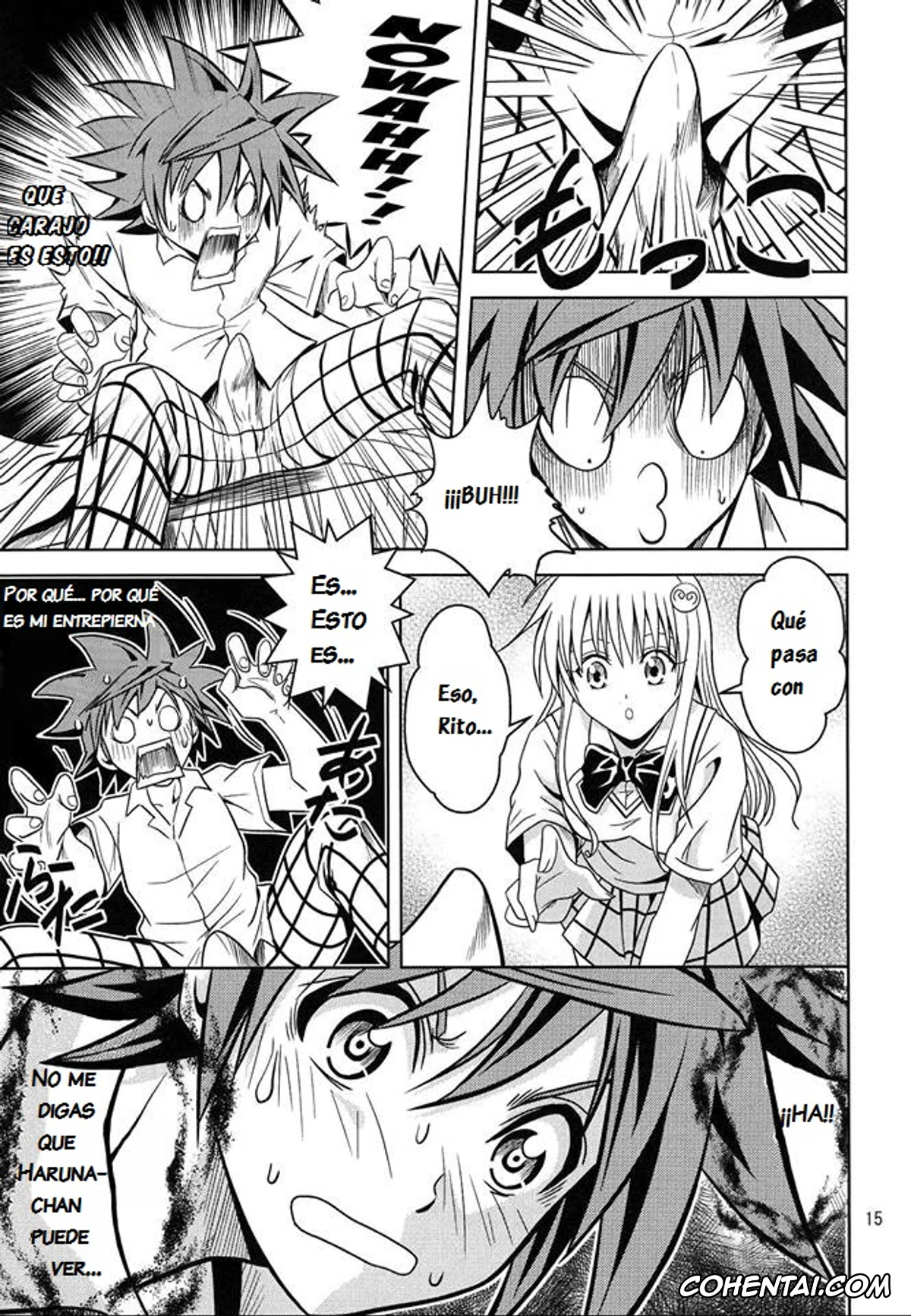 To Love-Ru xxx, Haruna Sairenji xxx, Rito Yuuki xxx, Yui Kotegawa xxx, Anoko-tachi ga Taihen na Koto ni Nattemasu (To Love-Ru), pagina 16