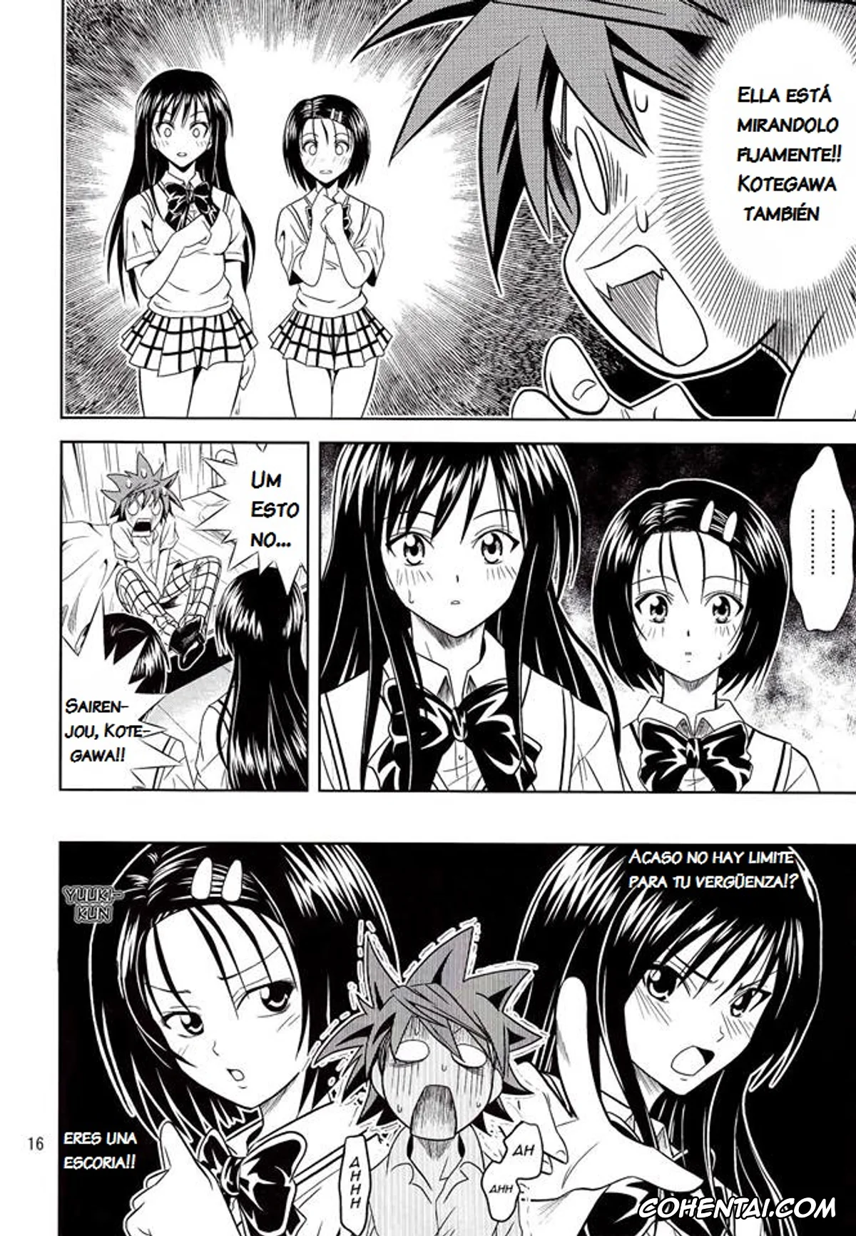 To Love-Ru porno, Haruna Sairenji porno, Rito Yuuki porno, Yui Kotegawa porno, Anoko-tachi ga Taihen na Koto ni Nattemasu (To Love-Ru), pagina 17