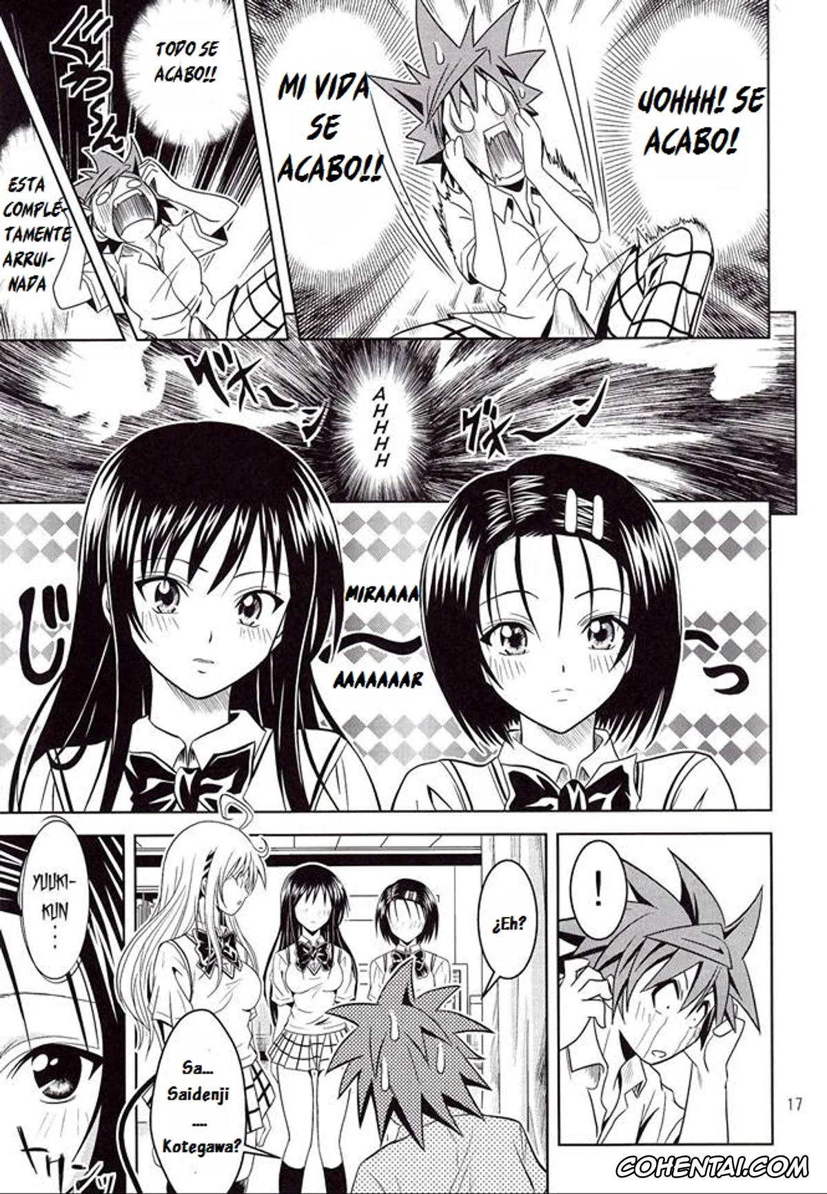To Love-Ru hentai, Haruna Sairenji hentai, Rito Yuuki hentai, Yui Kotegawa hentai, Anoko-tachi ga Taihen na Koto ni Nattemasu (To Love-Ru), pagina 18