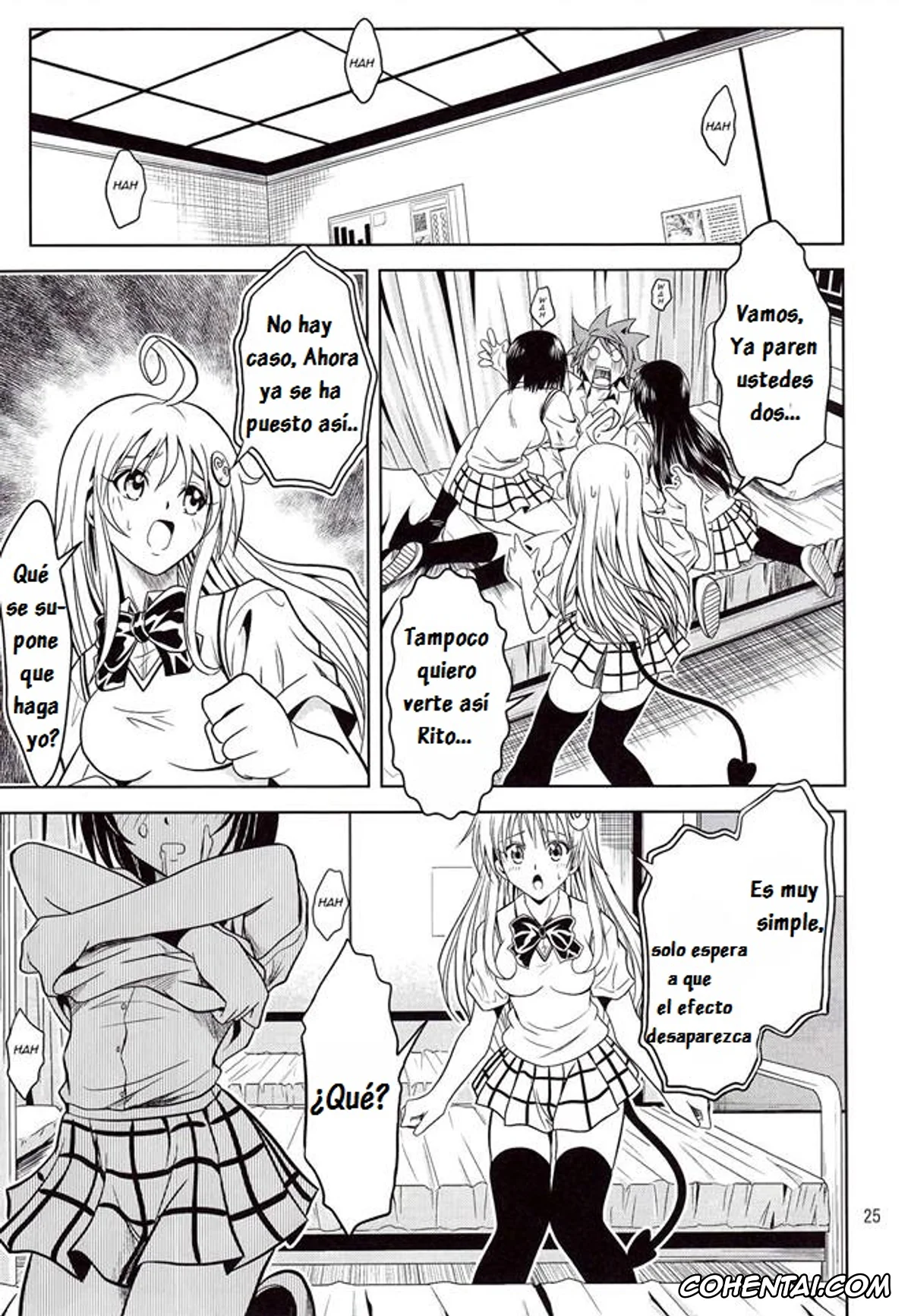 To Love-Ru porno, Haruna Sairenji porno, Rito Yuuki porno, Yui Kotegawa porno, Anoko-tachi ga Taihen na Koto ni Nattemasu (To Love-Ru), pagina 26