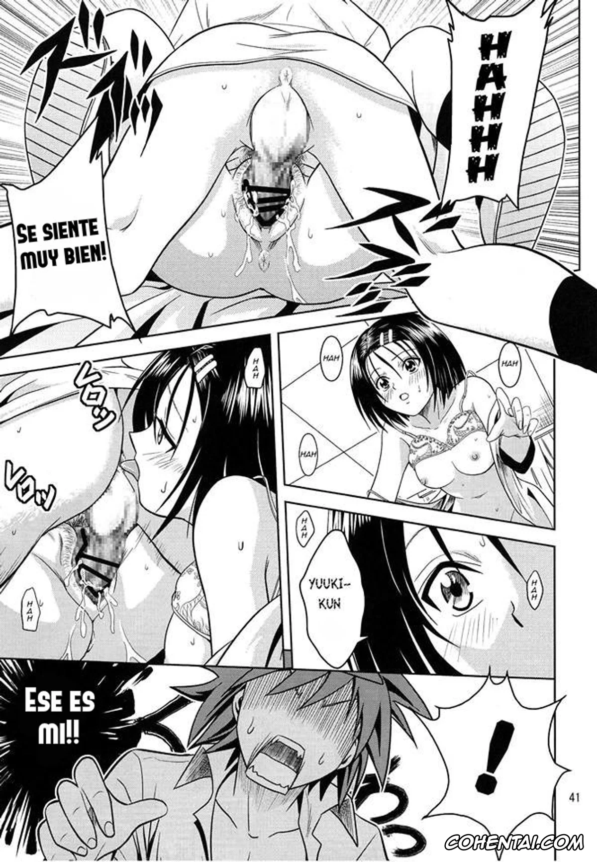 To Love-Ru hentai, Haruna Sairenji hentai, Rito Yuuki hentai, Yui Kotegawa hentai, Anoko-tachi ga Taihen na Koto ni Nattemasu (To Love-Ru), pagina 42