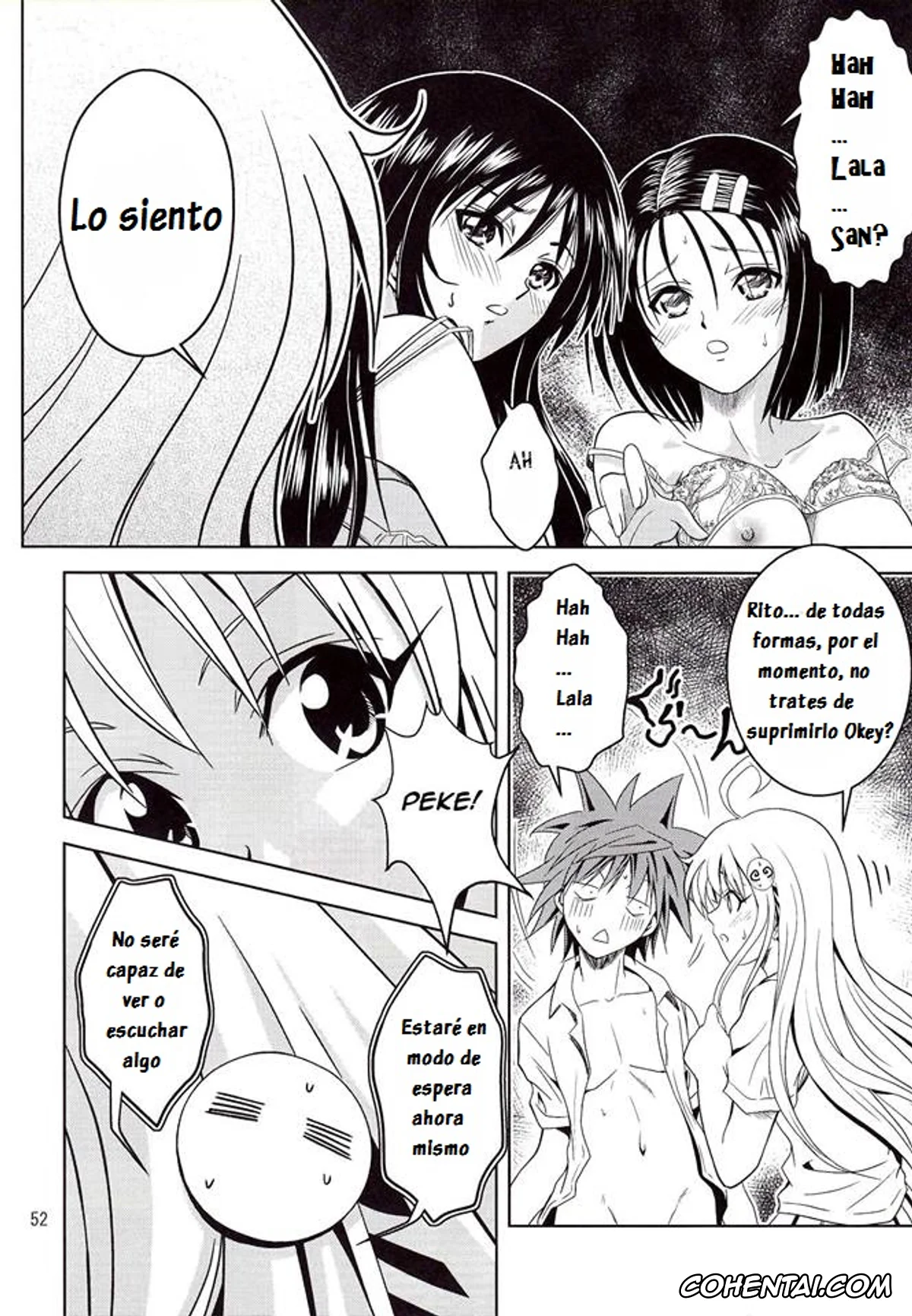 To Love-Ru porno, Haruna Sairenji porno, Rito Yuuki porno, Yui Kotegawa porno, Anoko-tachi ga Taihen na Koto ni Nattemasu (To Love-Ru), pagina 53
