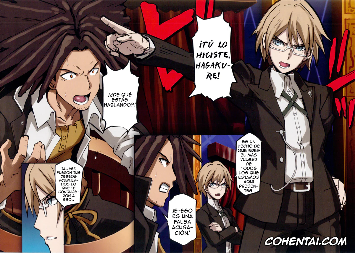 Danganronpa xxx, Aoi Asahina xxx, Byakuya Togami xxx, Junko Enoshima xxx, Kyouko Kirigiri xxx, Makoto Naegi xxx, Touko Fukawa xxx, Yasuhiro Hagakure xxx, Inranronpa (Danganronpa), pagina 4