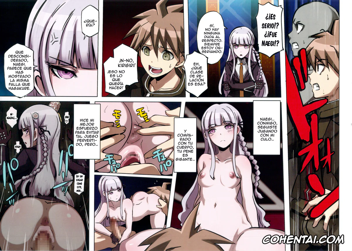 Danganronpa xxx, Aoi Asahina xxx, Byakuya Togami xxx, Junko Enoshima xxx, Kyouko Kirigiri xxx, Makoto Naegi xxx, Touko Fukawa xxx, Yasuhiro Hagakure xxx, Inranronpa (Danganronpa), pagina 19