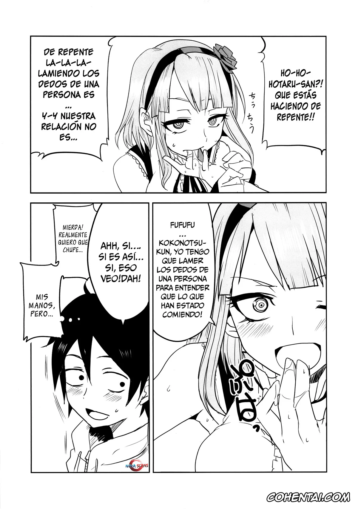 Dagashi Kashi porno, Hotaru Shidare porno, Kokonotsu Shikada porno, Saya Endou porno, Dagashi Chichi 2 (Dagashi Kashi), pagina 8