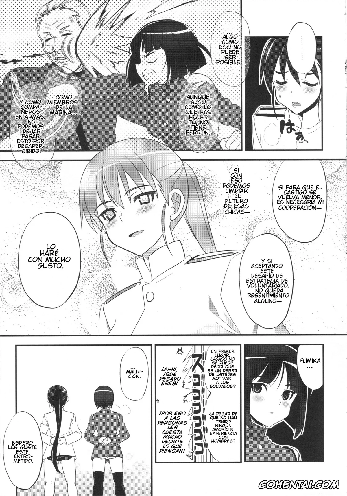 Strike Witches hentai, Fumika Kitagou hentai, Toshiko Etou hentai, FADE TO BLACK (Strike Witches), pagina 6