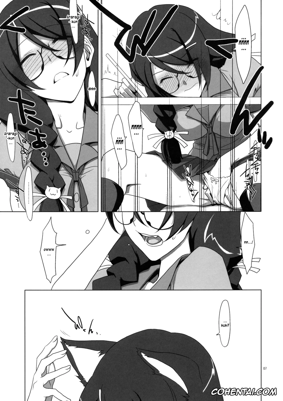 Bakemonogatari hentai, Hitagi Senjougahara hentai, Koyomi Araragi hentai, Tsubasa Hanekawa hentai, PLUNDER (Bakemonogatari), pagina 6
